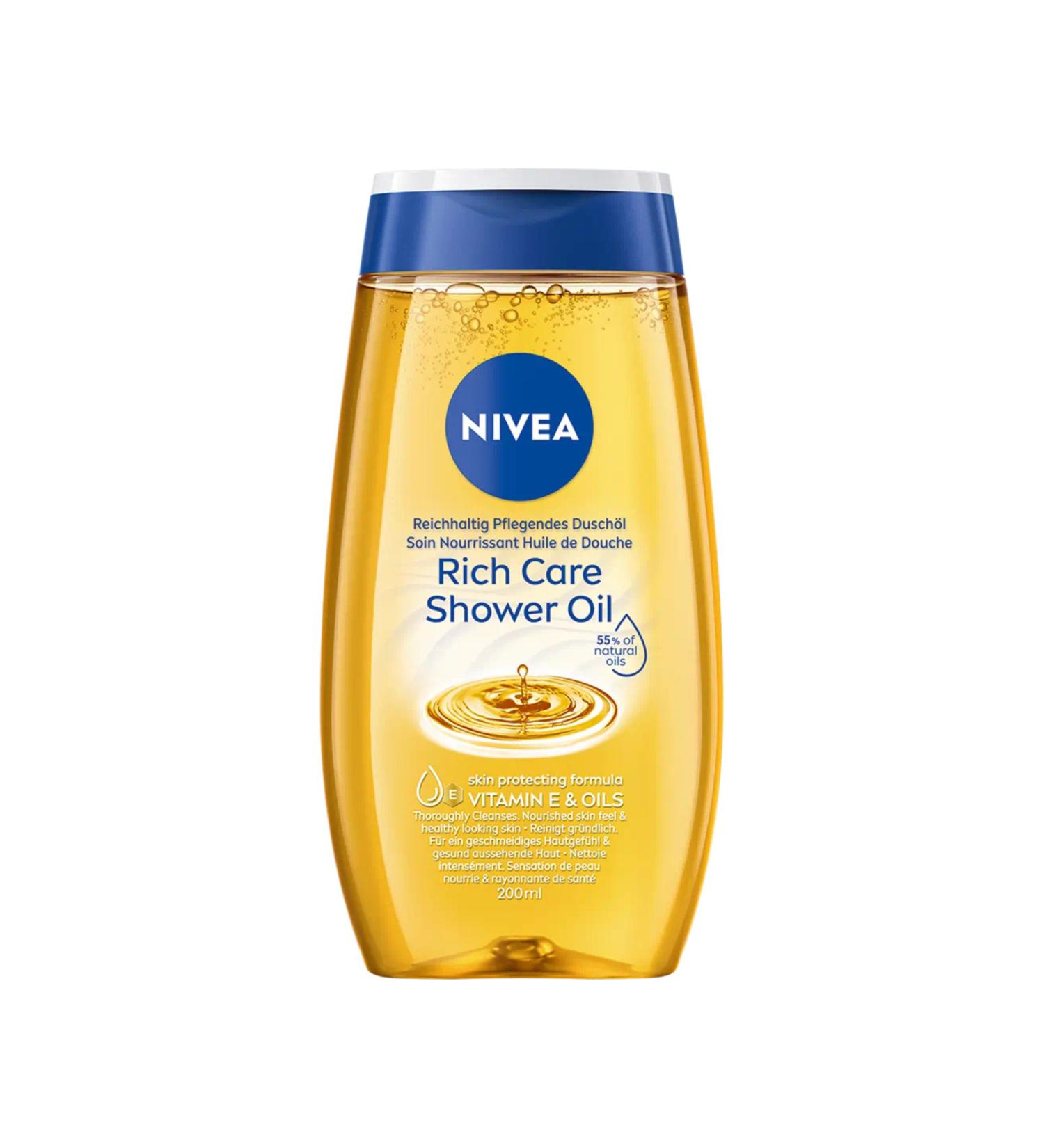 NIVEA Rich Nourishing Shower Oil 200ml - Buy Online on GoSupps.com