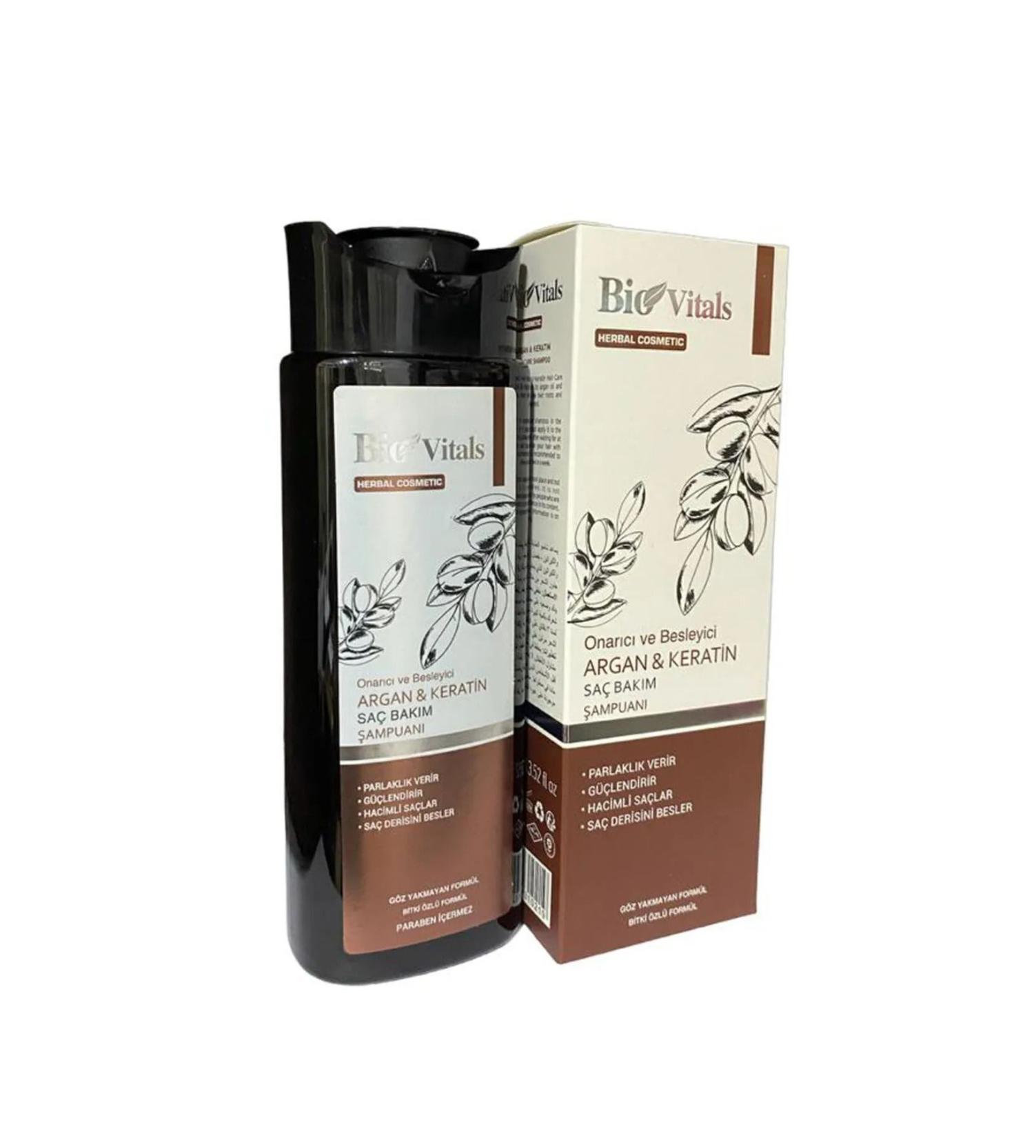 Bio Biovitals Argan & Keratin Herbal Hair Care Shampoo 10 Piece Box