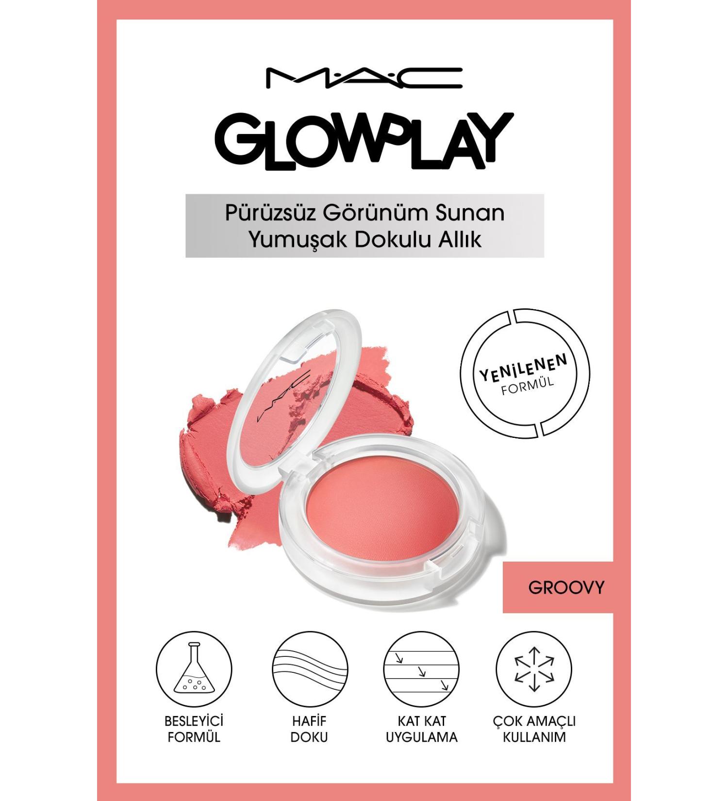 Mac Glow Play Soft Texture Layerable Blush - Groovy 7.3 G - Buy Online on GoSupps.com