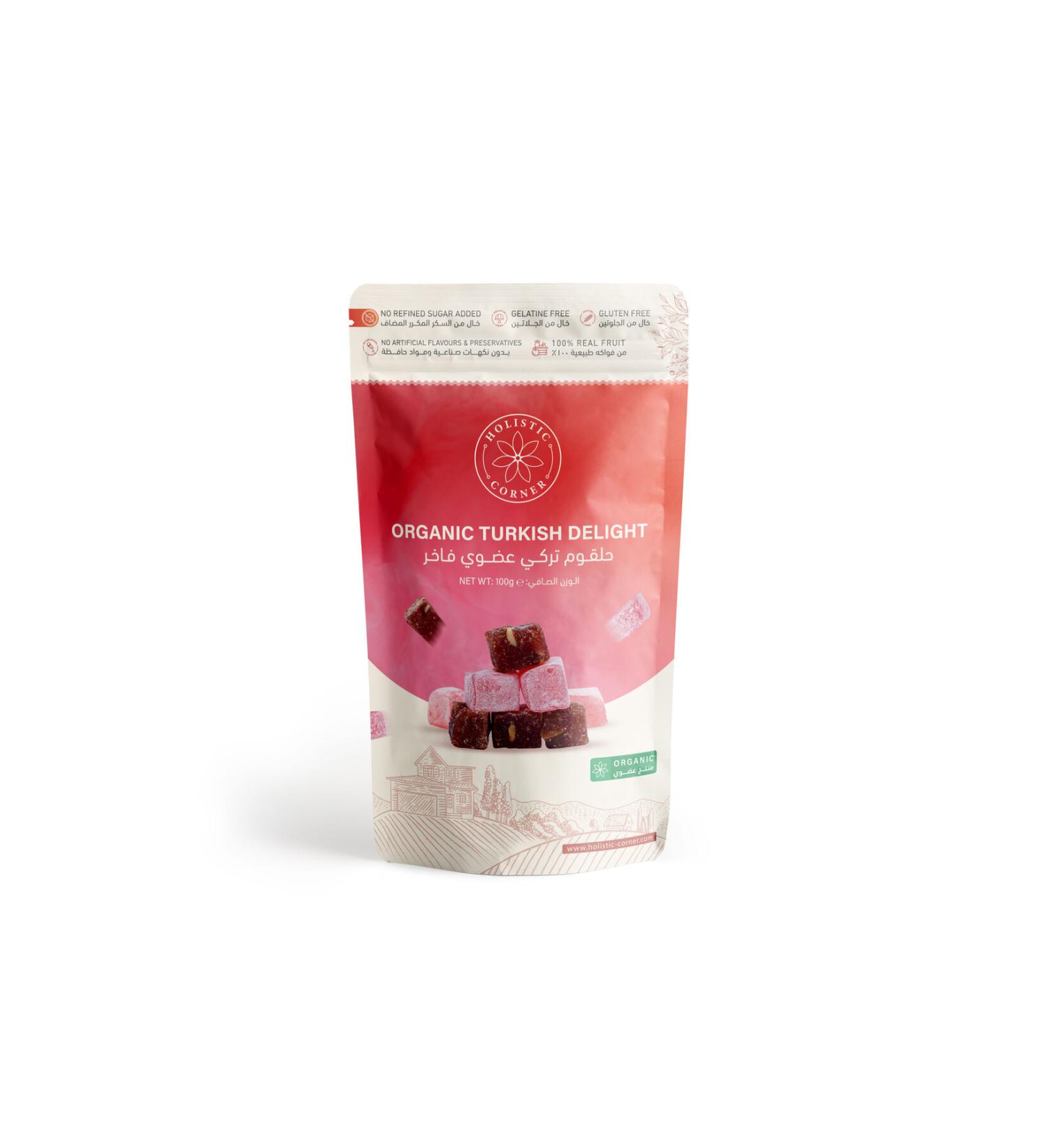 Holistic Corner Organic Turkish Delight / Almond & Plain Mixed Organic Turkish Delight - Buy Online on GoSupps.com