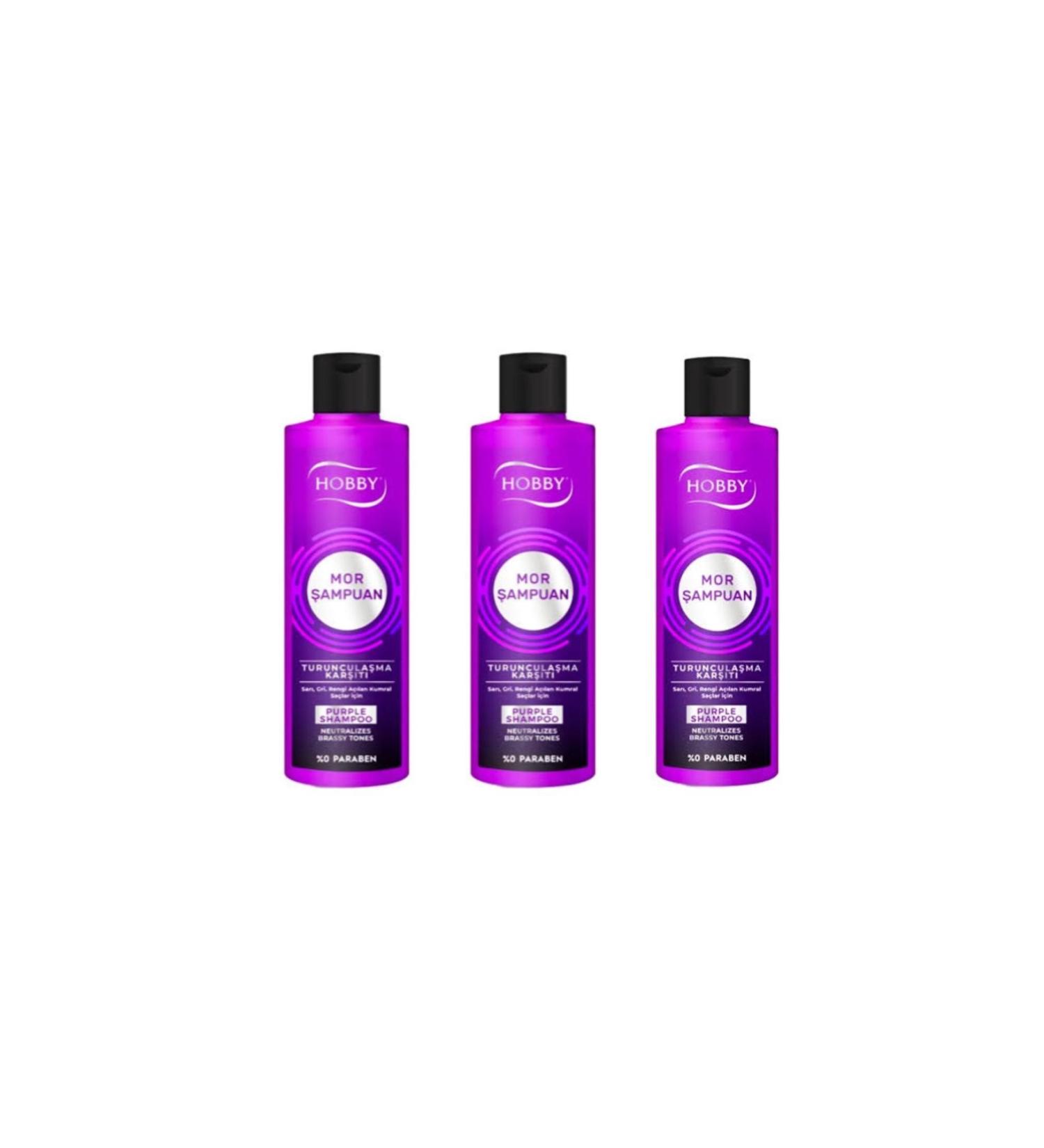 Hobby Purple Shampoo 250 Ml 3 Pieces - Buy Online on GoSupps.com