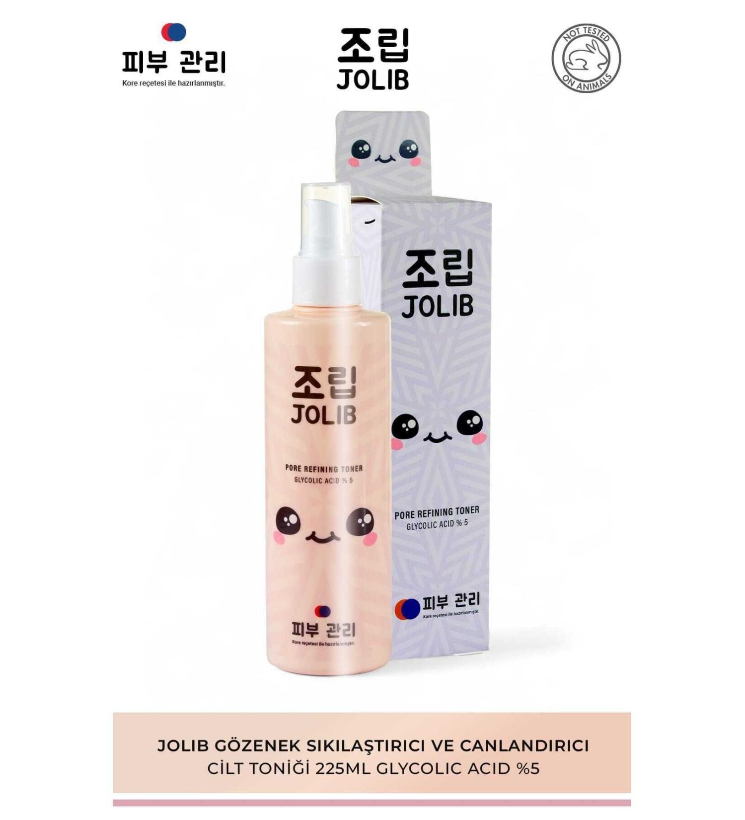 Jolib Pore Tightening and Revitalizing Skin Toner 225ml Glycolic Acid 5% - Buy Online on GoSupps.com