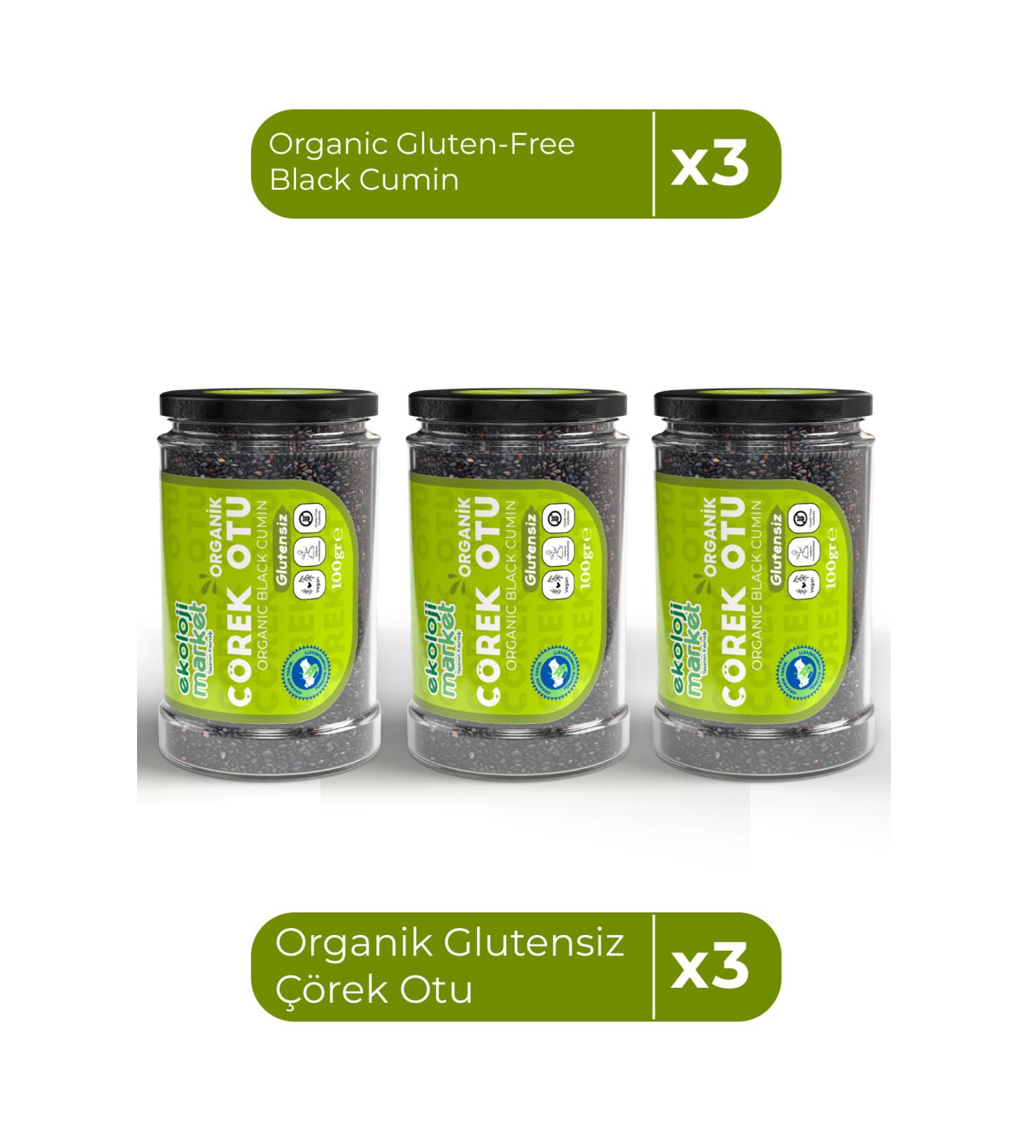 Ekoloji Market Organic Gluten-Free Black Cumin 100 Gr x3 / Organic Gluten-Free Black Cumin 100 Gr x3 - Buy Online on GoSupps.com