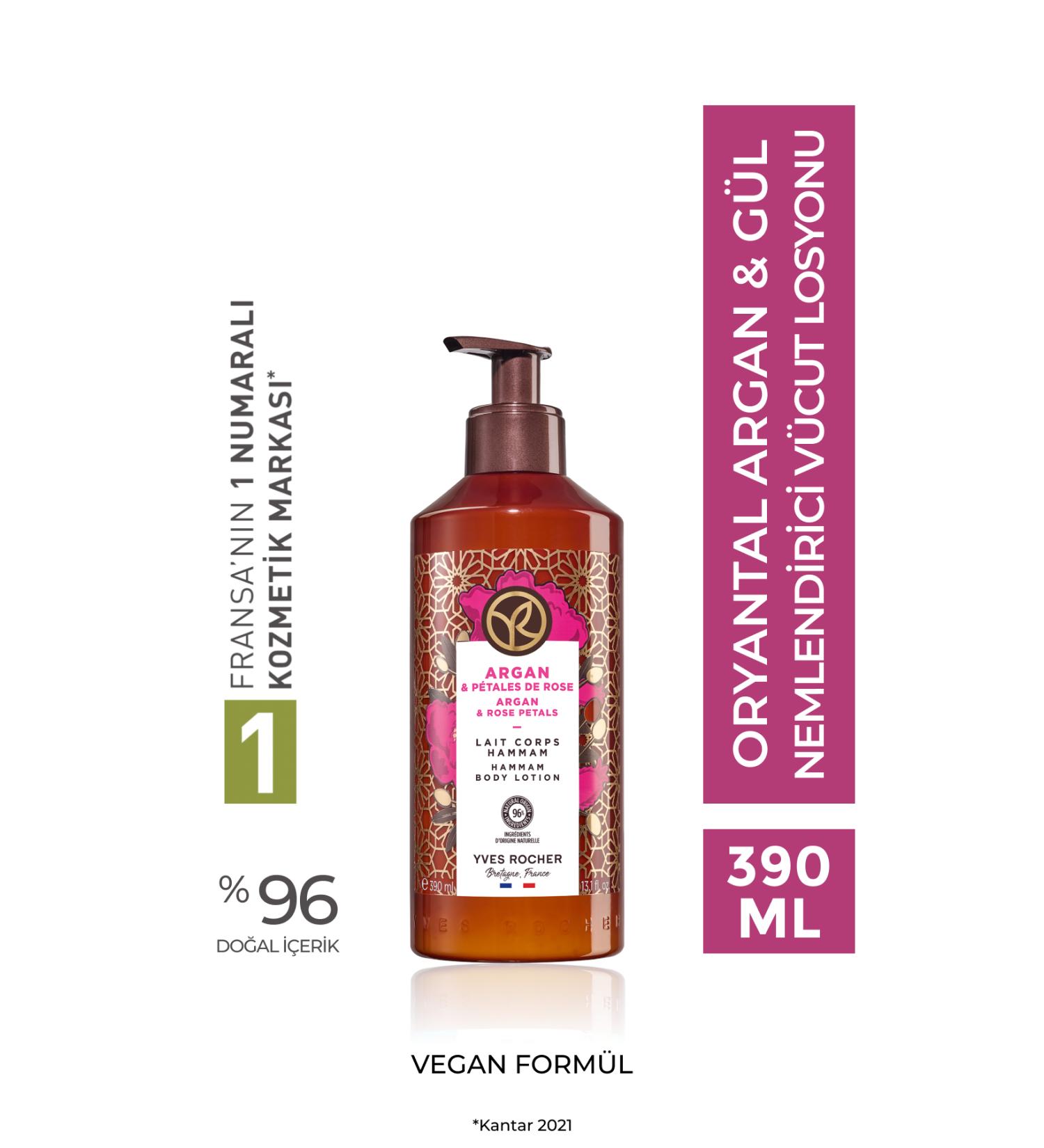 Yves Rocher Moisturizing Body Lotion - Oriental Argan Rose - 390ml-40428 - Buy Online on GoSupps.com