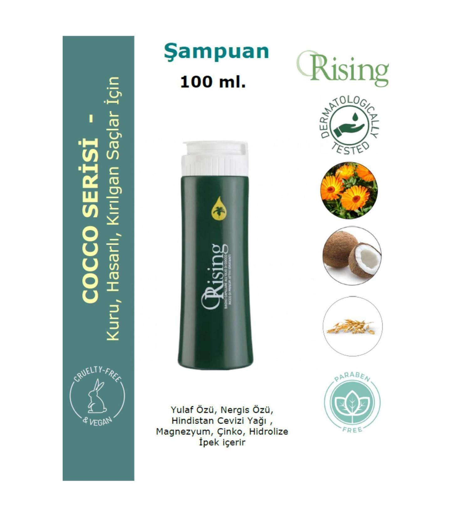 ORising Cocco - Intensive Moisturizing Shampoo For Dry Damaged Brittle Hair 100ml. - 1 Piece