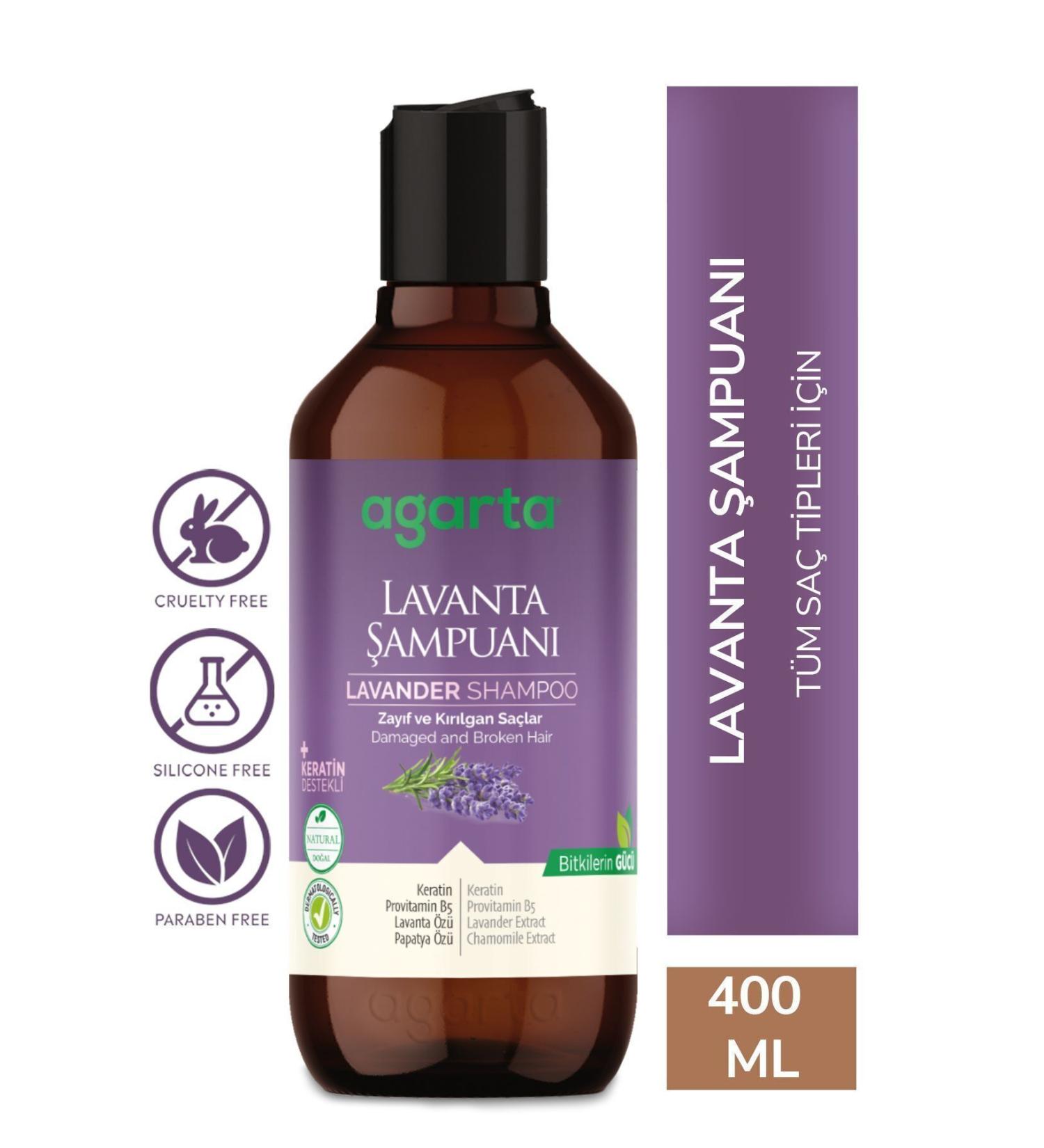 Agarta Natural Lavender Oil Balancing Shampoo 400 ml - Buy Online on GoSupps.com