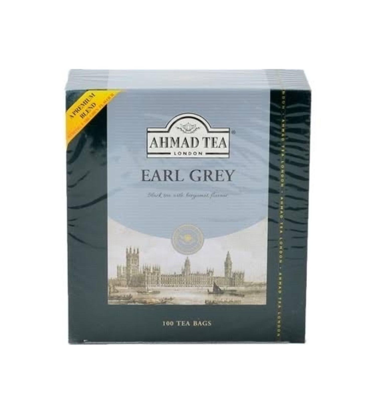 Ahmad Tea Earl Grey (BERGAMOT) Glass Shaker 100's Black Tea - Buy Online on GoSupps.com