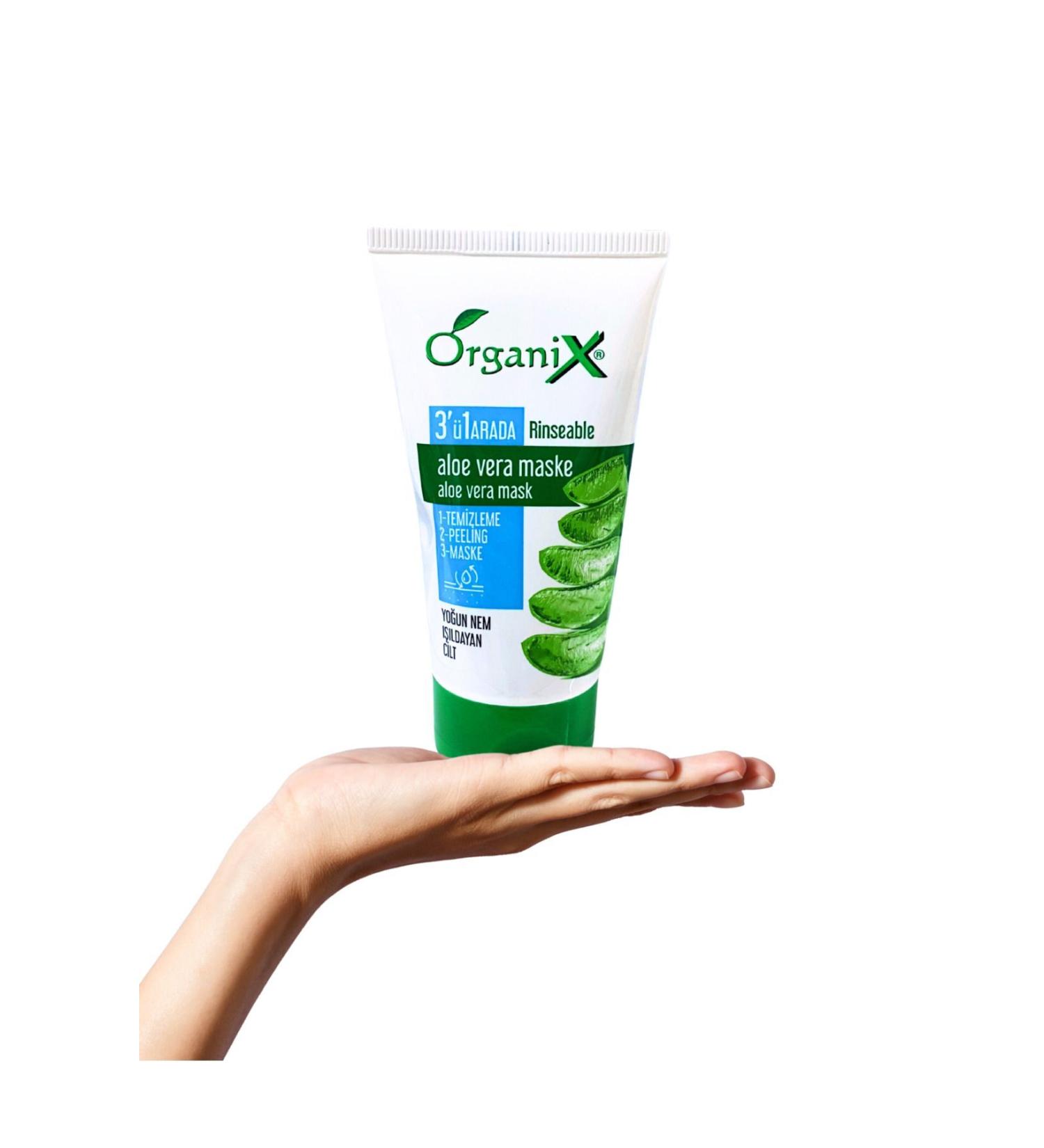 Organix Aloe Vera 3 in 1 Cleansing Peeling Mask 150 ml - Buy Online on GoSupps.com