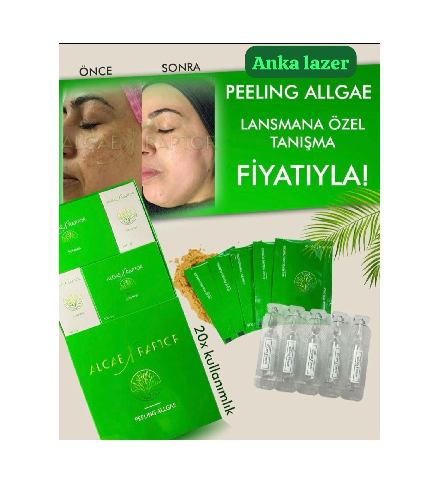 anka laser seaweed peeling skin care application protocol 20 use single session definitive result