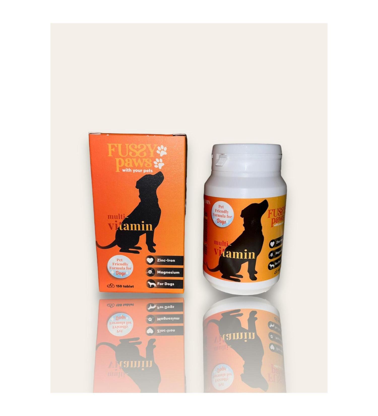 FUSSY PAWS Multivitamin Dog Dog 11 Important Vitamins 6 Different Minerals..