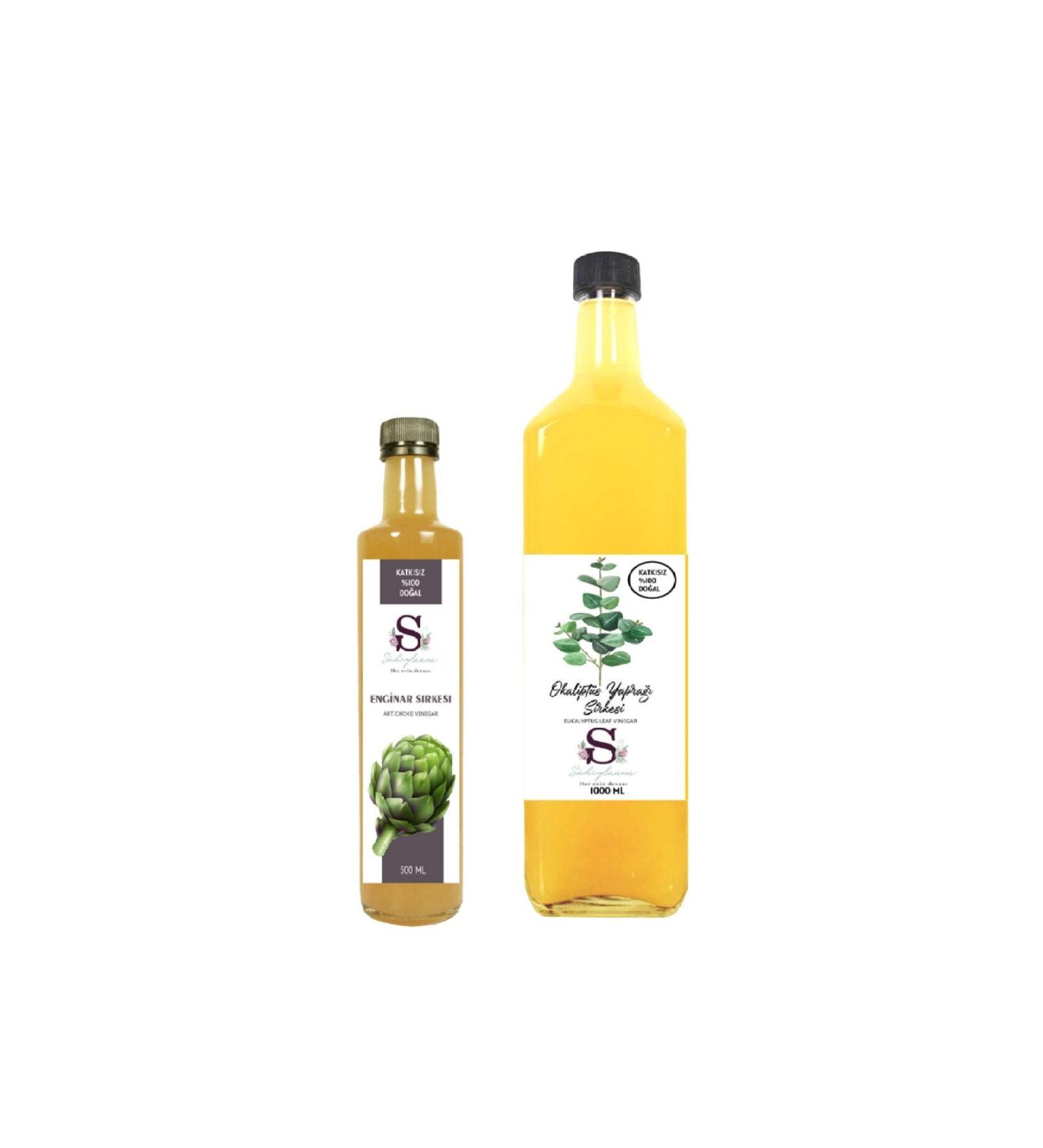 S heylaana Natural Artichoke Vinegar 500 Ml - Natural Eucalyptus Leaf Vinegar 1000 Ml