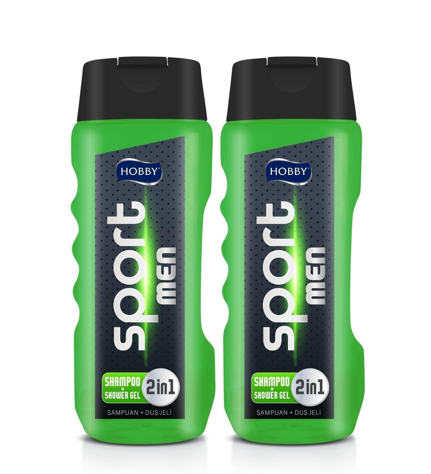 Hobby Men 2in1 Sport Shower Gel Shampoo 400 Mlx2
