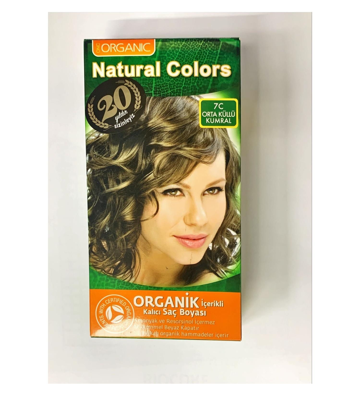 Organic Natural Colors Hair Dye 7C Medium Ash Blonde - Organic Dye