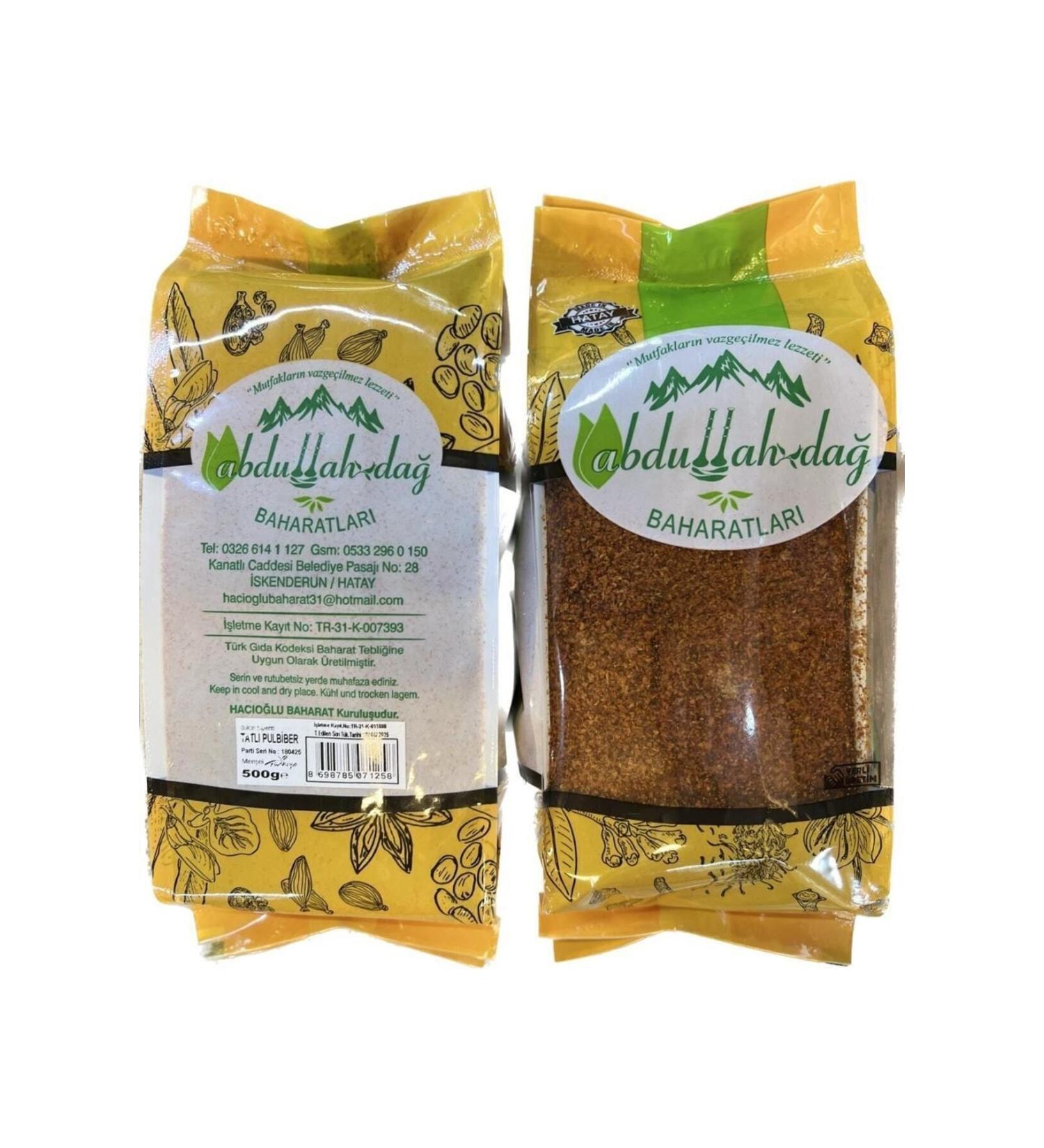 Hac o lu Spice Hatay Local Red Pepper Red Pepper Sweet Non-spicy 500 gr