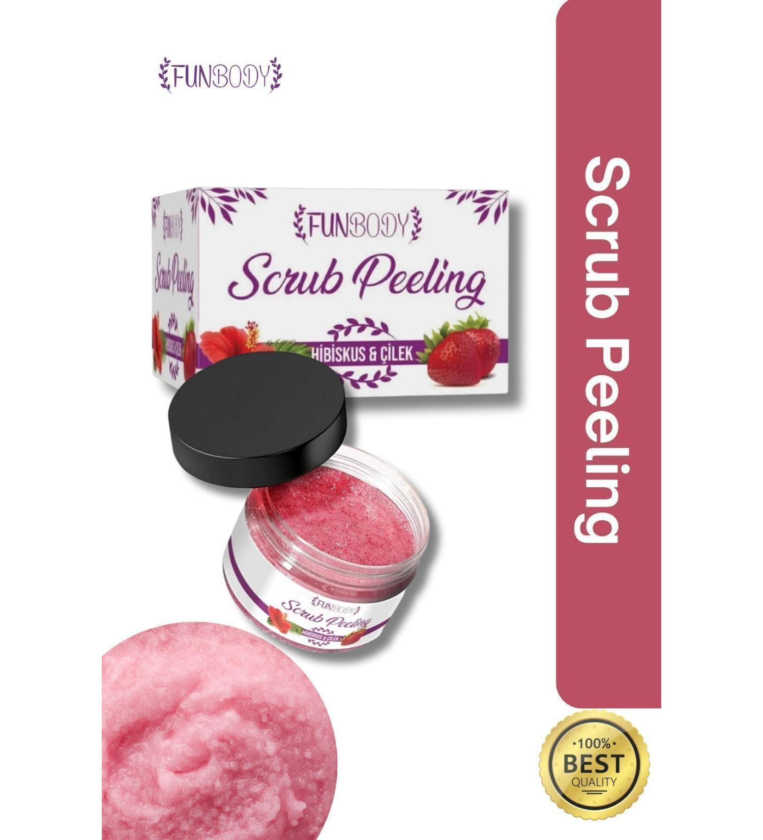 FUNBODY Scrup Body & Hand Peeling 250 Ml Hibiscus Strawberry Flavored - Buy Online on GoSupps.com