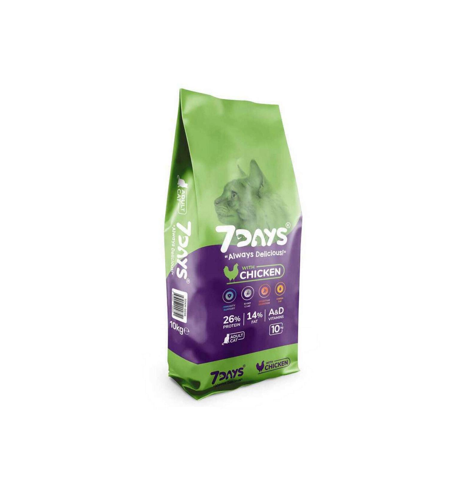 7DAYS 7 Days Chicken Adult Cat Food 10 Kg
