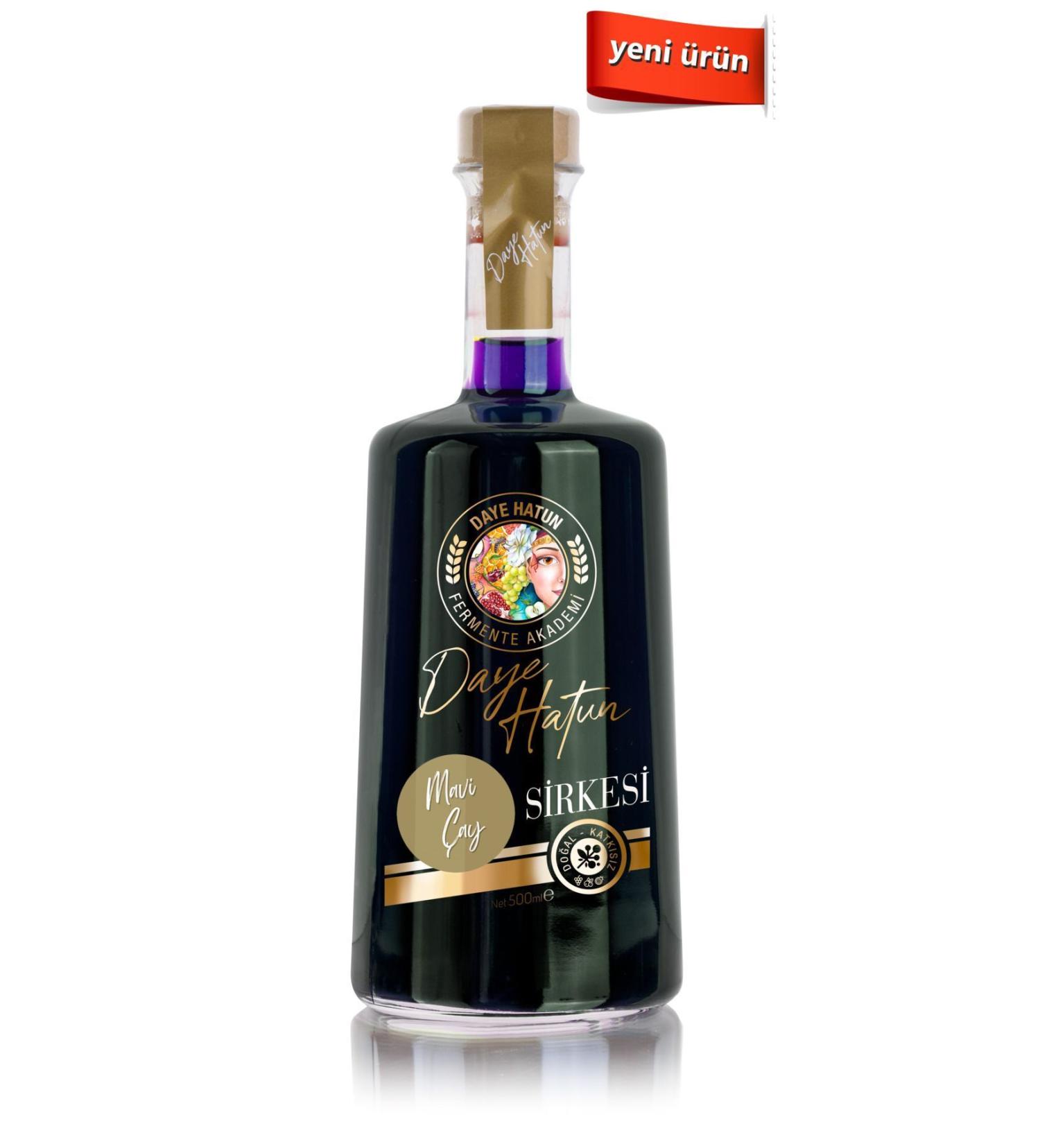 DAYE HATUN Blue Tea Vinegar / Blue Butterfly Pea Vinegar (natural Fermented Live Vinegar / Nat. Ferm. / 500 Ml) - Buy Online on GoSupps.com