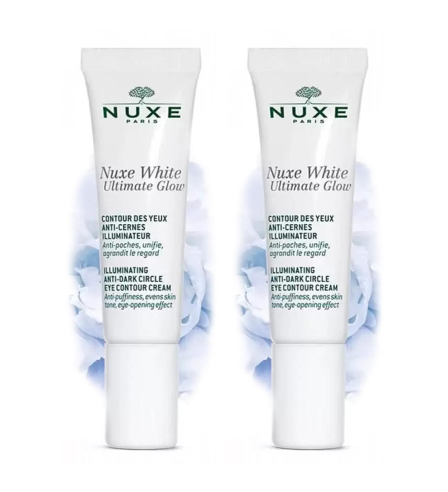 Nuxe White Ultimate Glow Anti-Dark Circle Vitamin C Eye Cream 15 ml 2 Pieces
