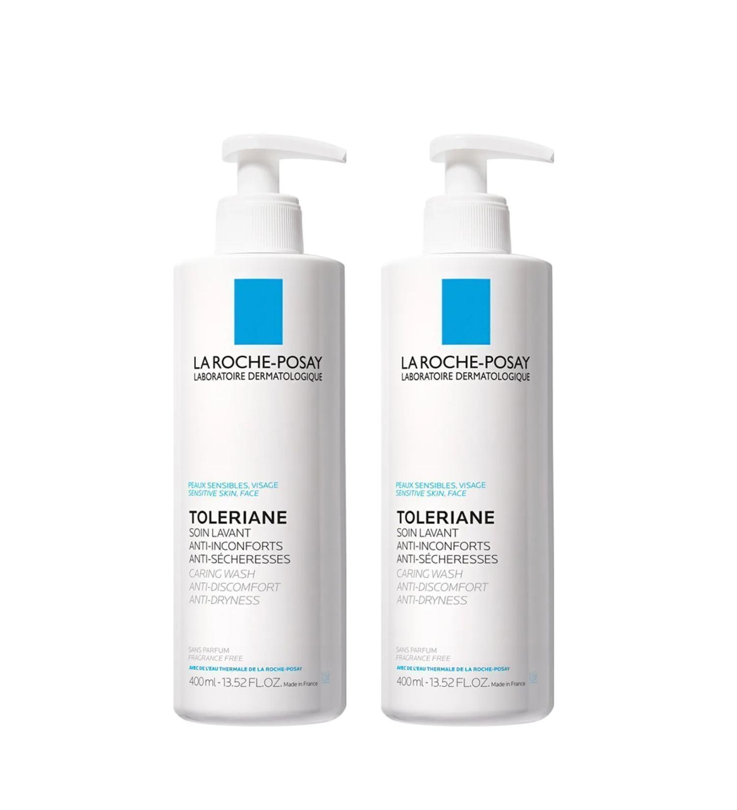 La Roche Posay Toleriane Caring Wash Cleansing Gel 400ml X 2