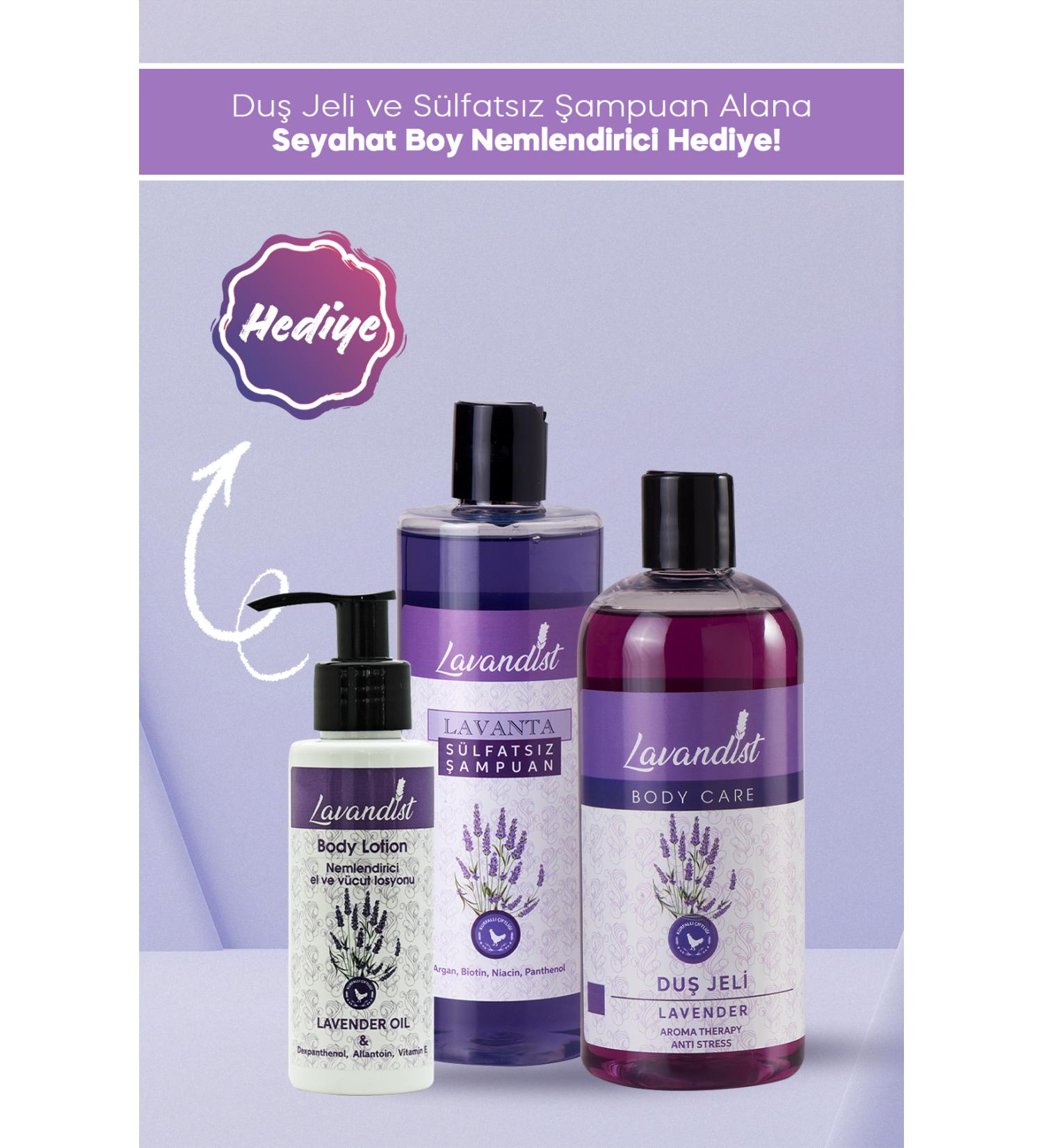 Lavandist Shower Gel and Sulfate-Free Shampoo Package