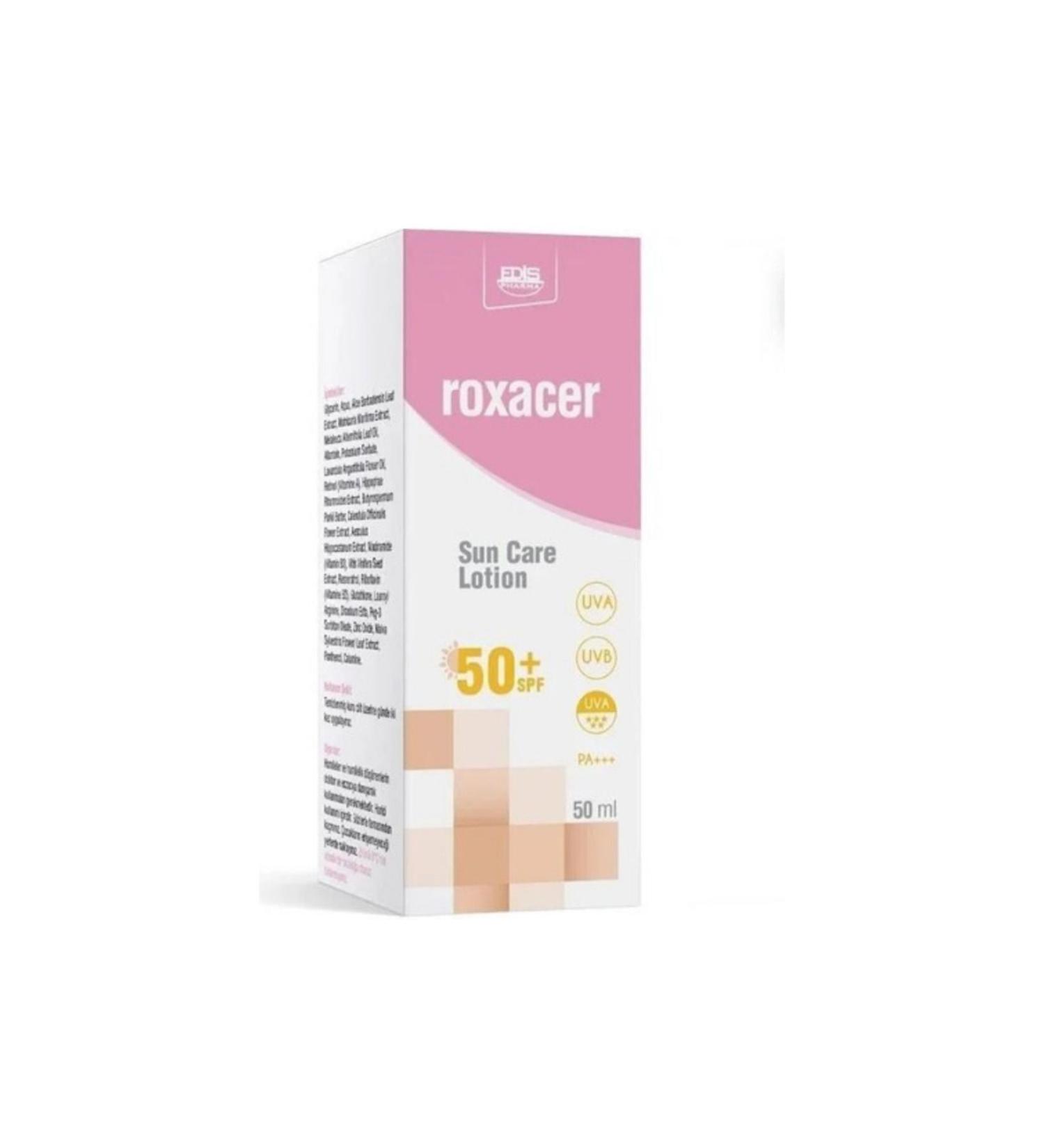 ED S PHARMA Roxacer Sun Care Lotion SPF50 Protective Lotion 50ML