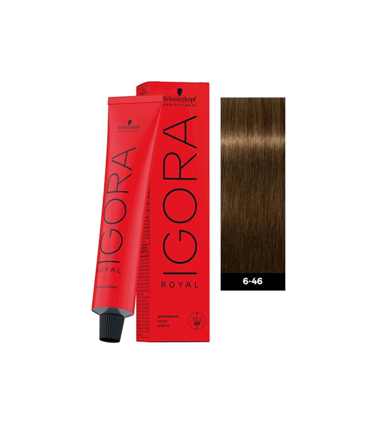 Igora Royal Nude Tones 6-46 Dark Auburn-beige Chocolate New Packaging Red Box 4045787324761