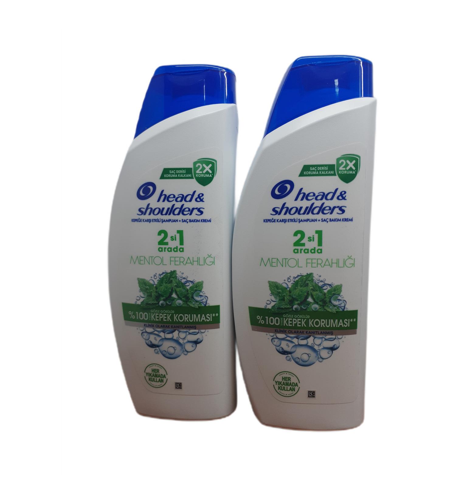 P&G Head & Shoulders Shampoo Menthol Freshness 2in1 625 ml X 2 Pcs