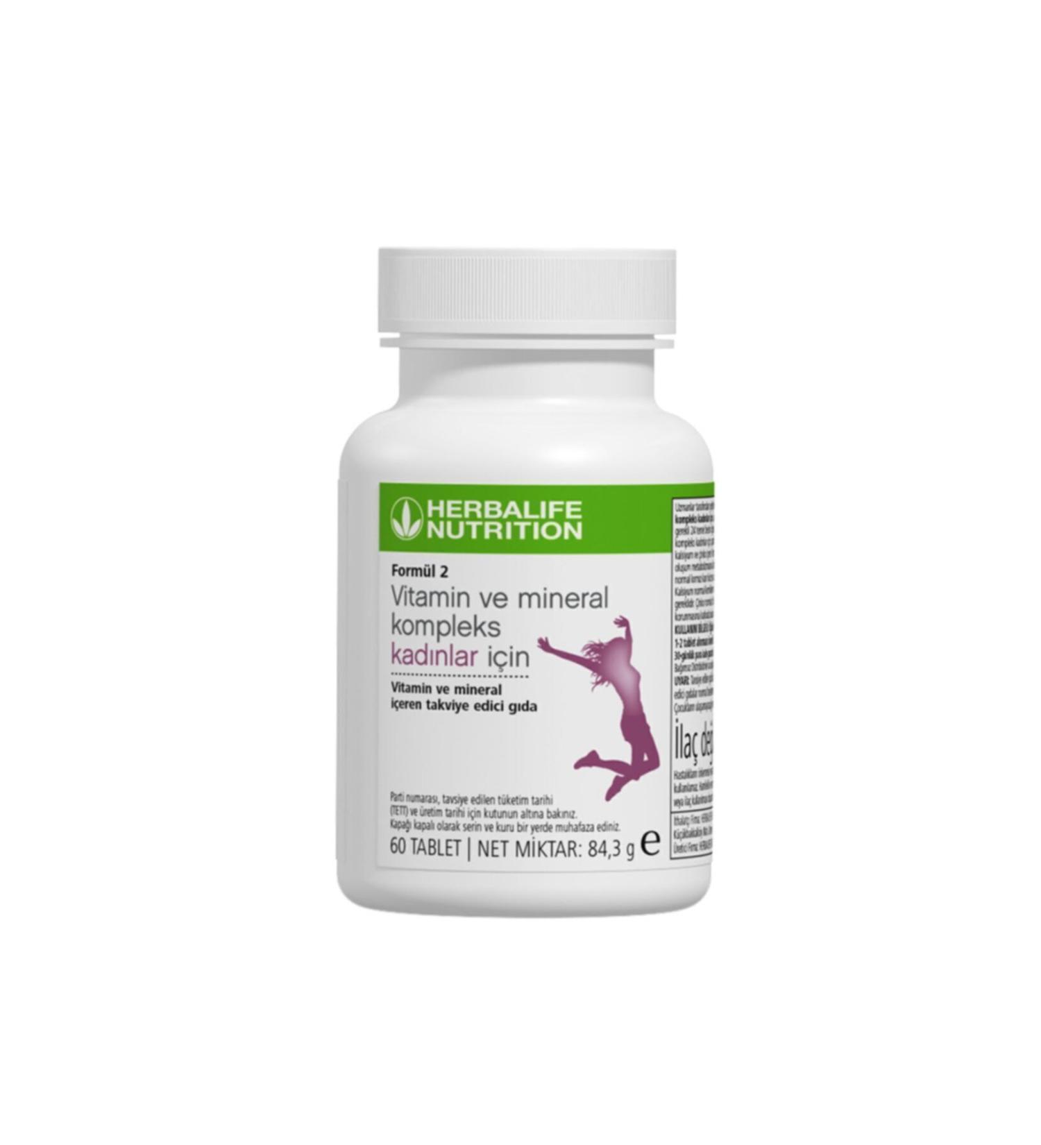 Herbalife Formula 2 Vitamin and Mineral Complex For Women 60 Tablets