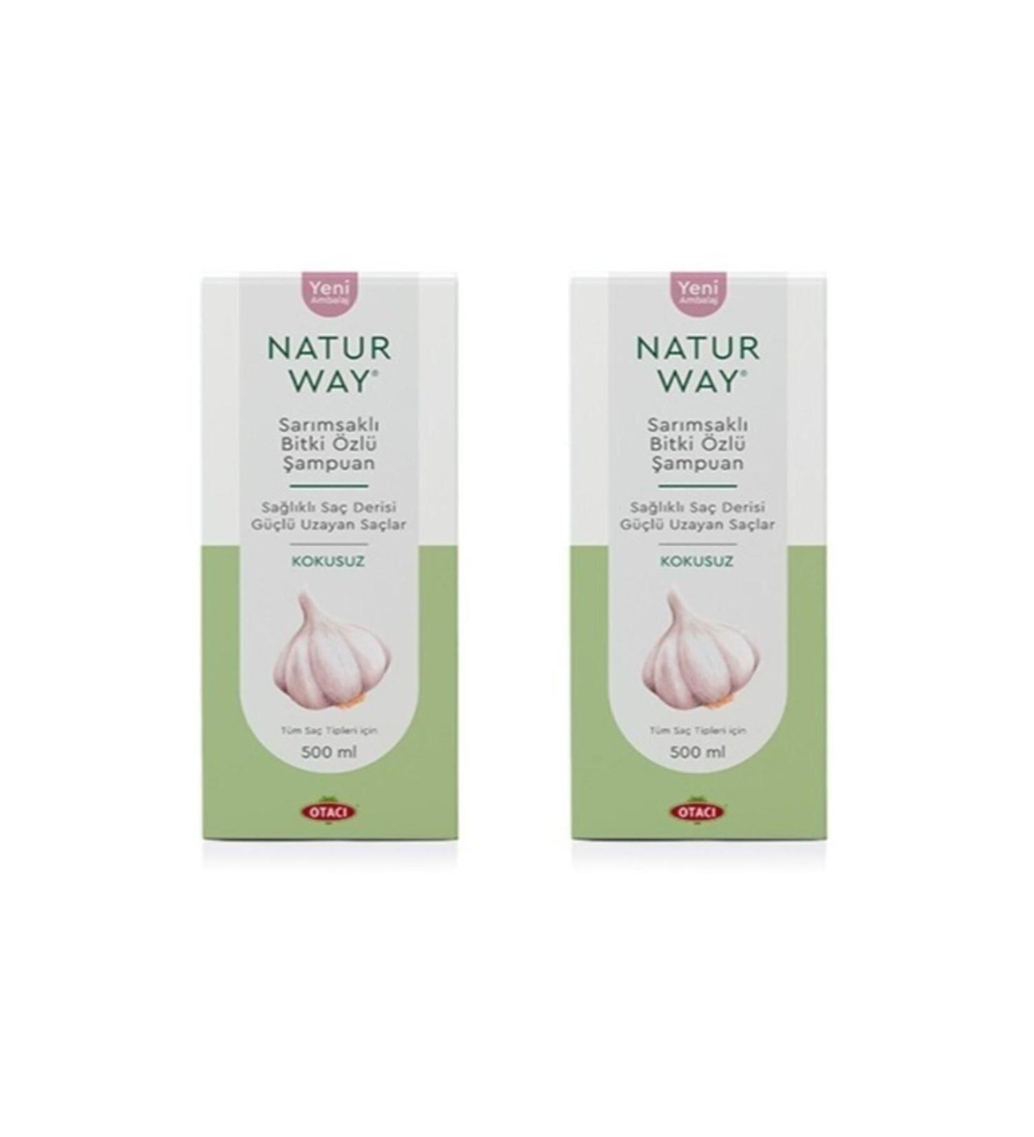 Otac Naturway Garlic Herbal Essence Shampoo 500 ml X 2 Pieces