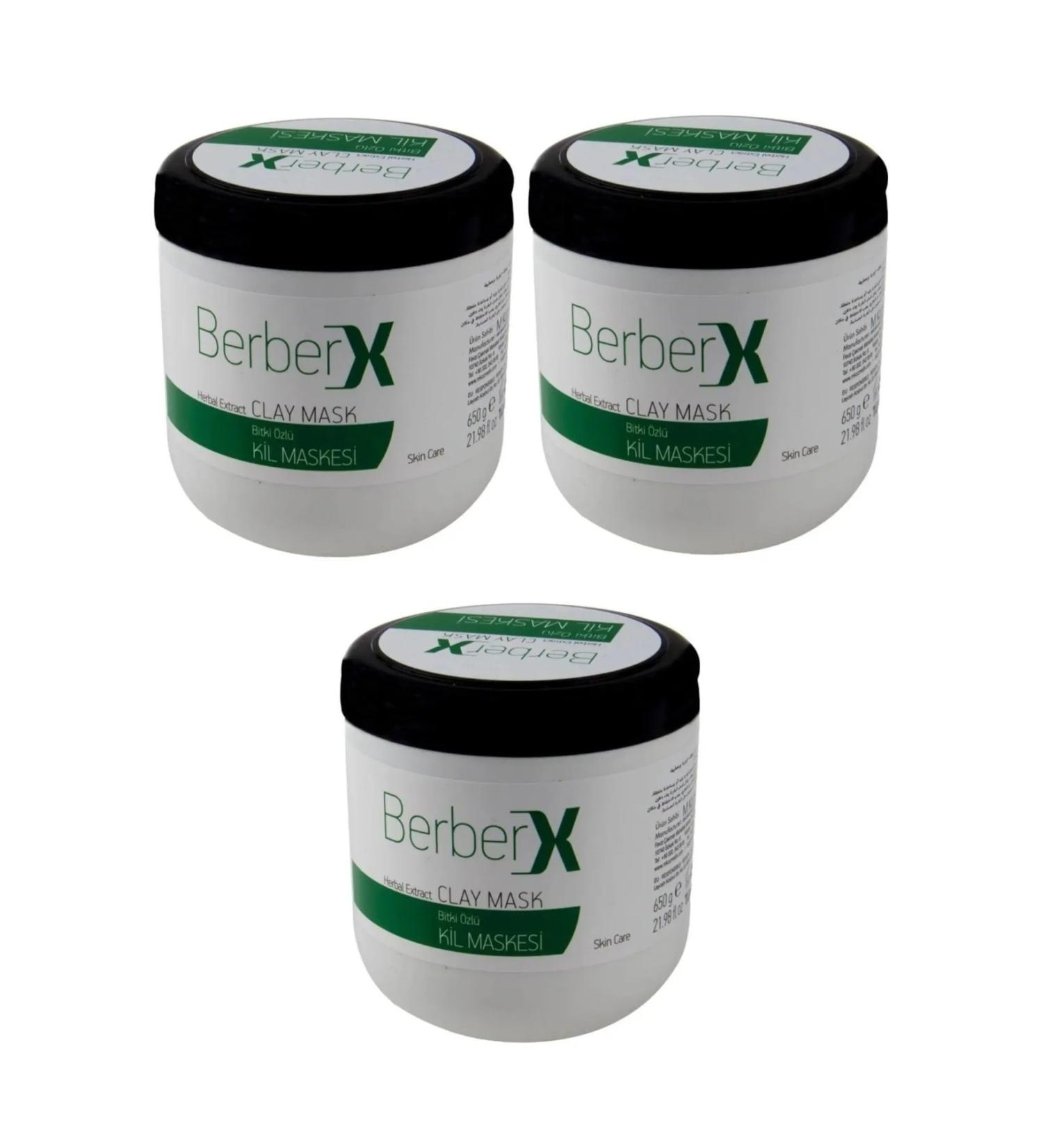 berberx Plant Essence Clay Face Mask 650gr. X 3 Pieces