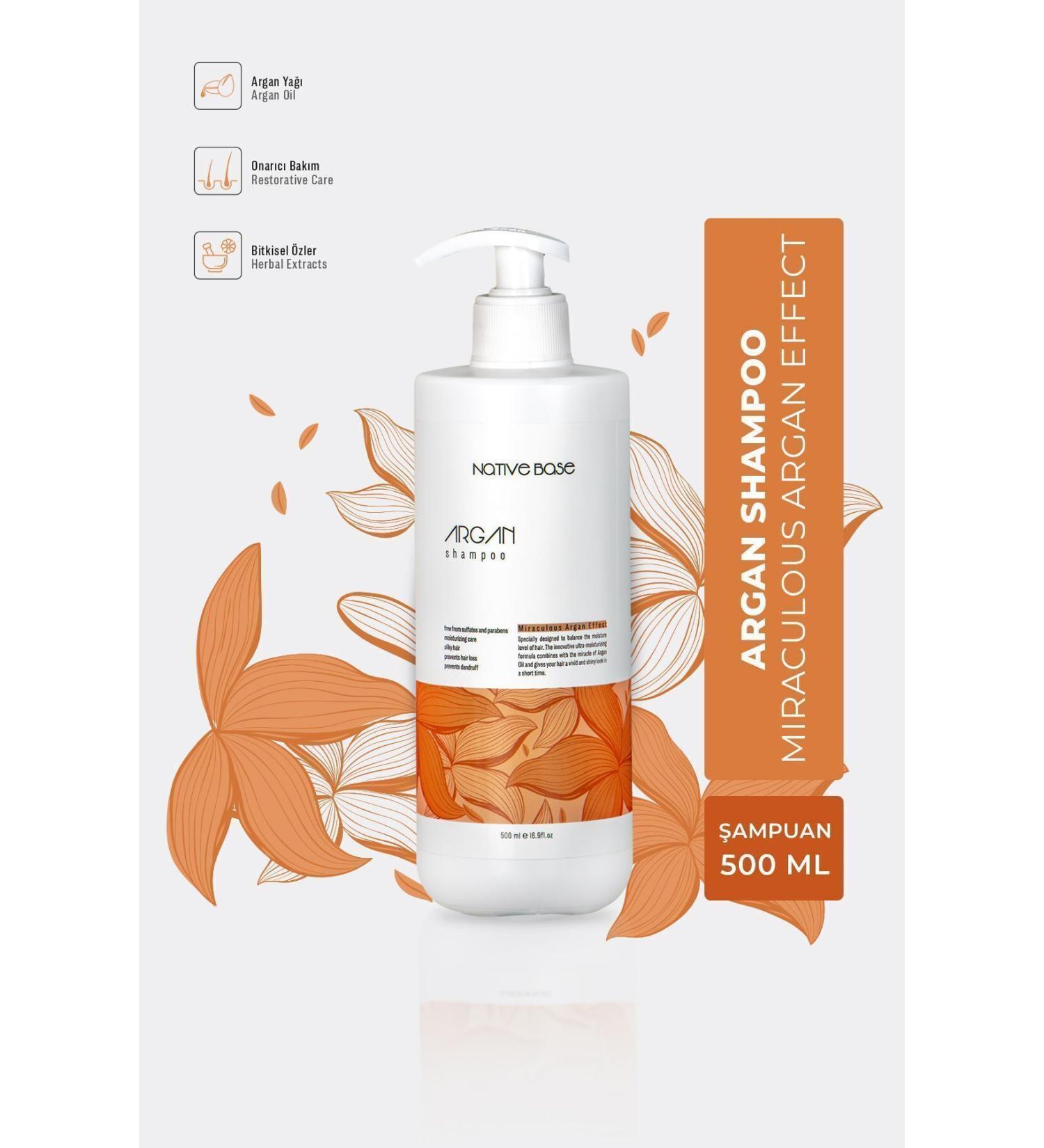 Native Base Argan Shampoo 500 Ml