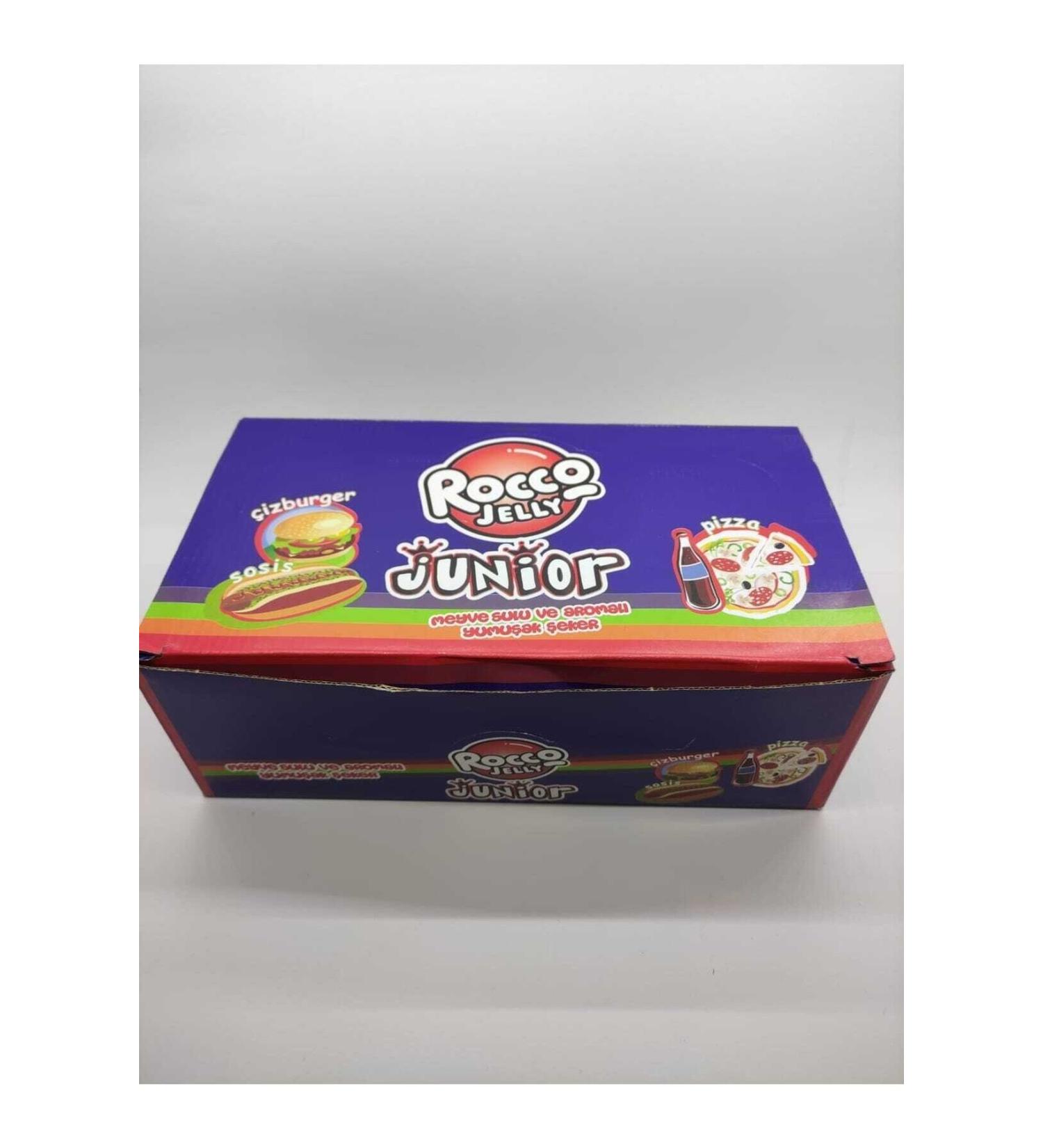 Rocco Jelly Junior Mixed Fast Food Fruit Juicy Jelly 24 Pieces