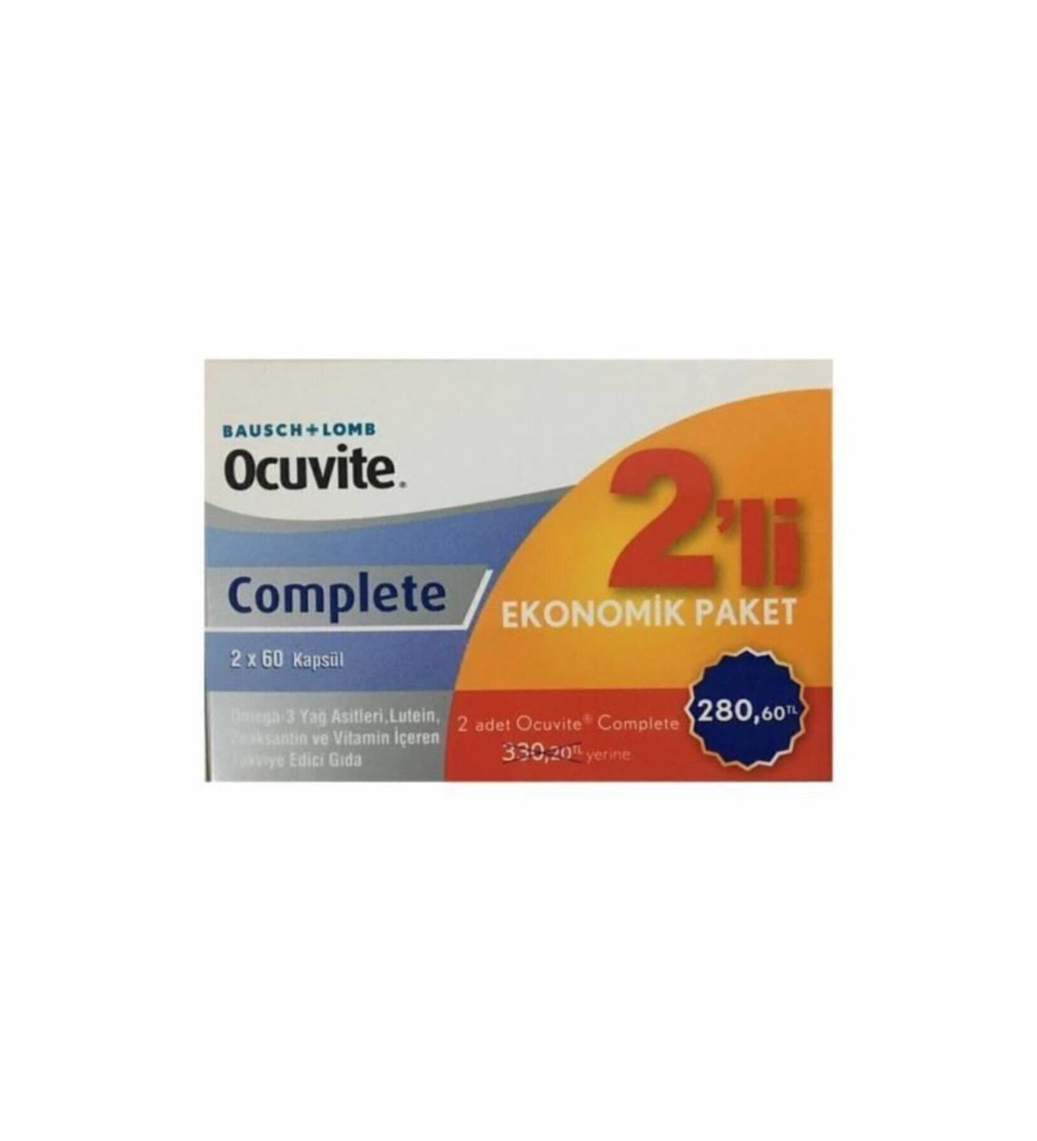Ocuvite Complete 60 Capsules - 2 Pack Opportunity