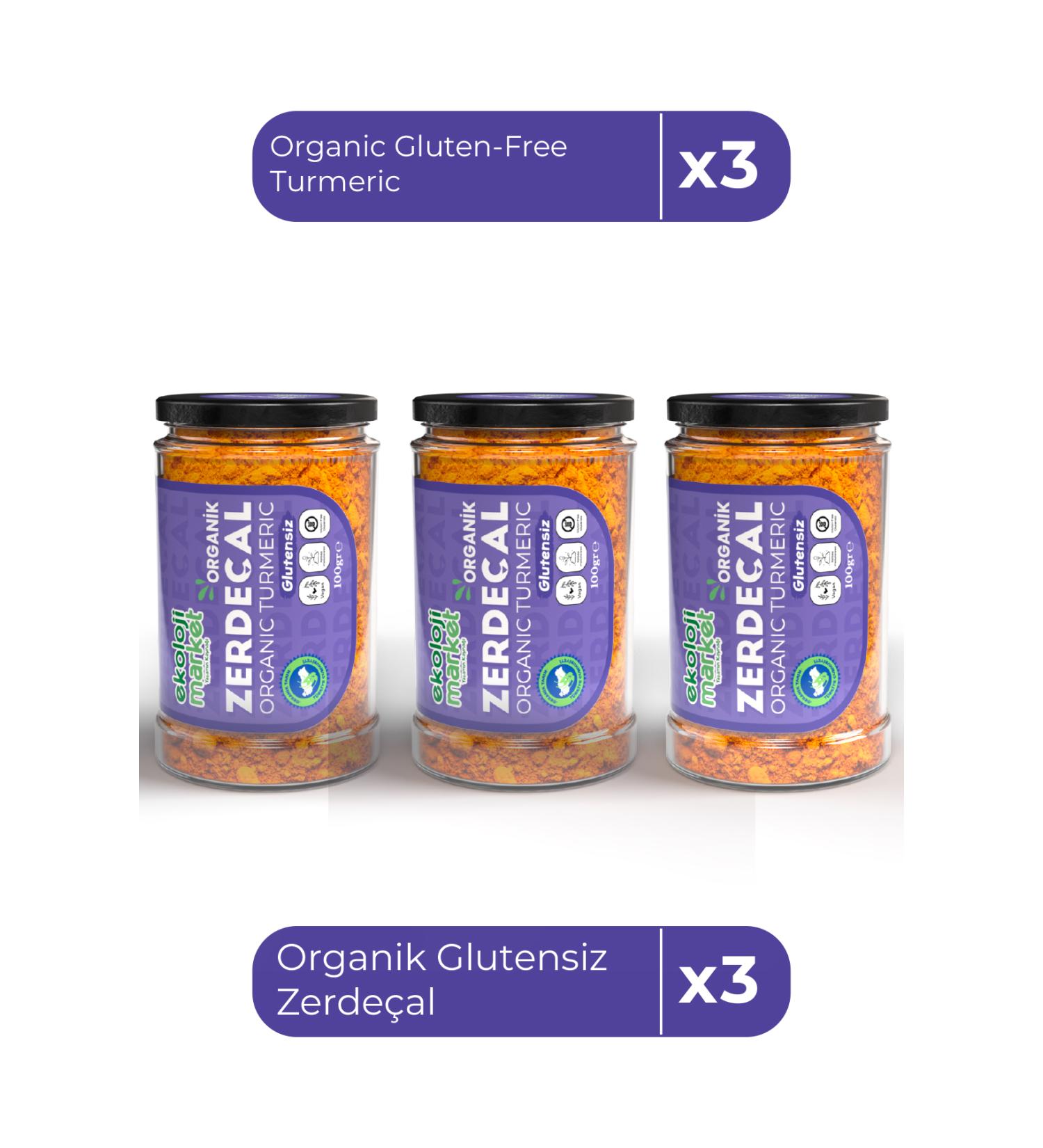 Ekoloji Market Organic Gluten-Free Turmeric 100 Gr x3 / Organic Gluten-Free Turmeric 100 Gr x3 - Buy Online on GoSupps.com
