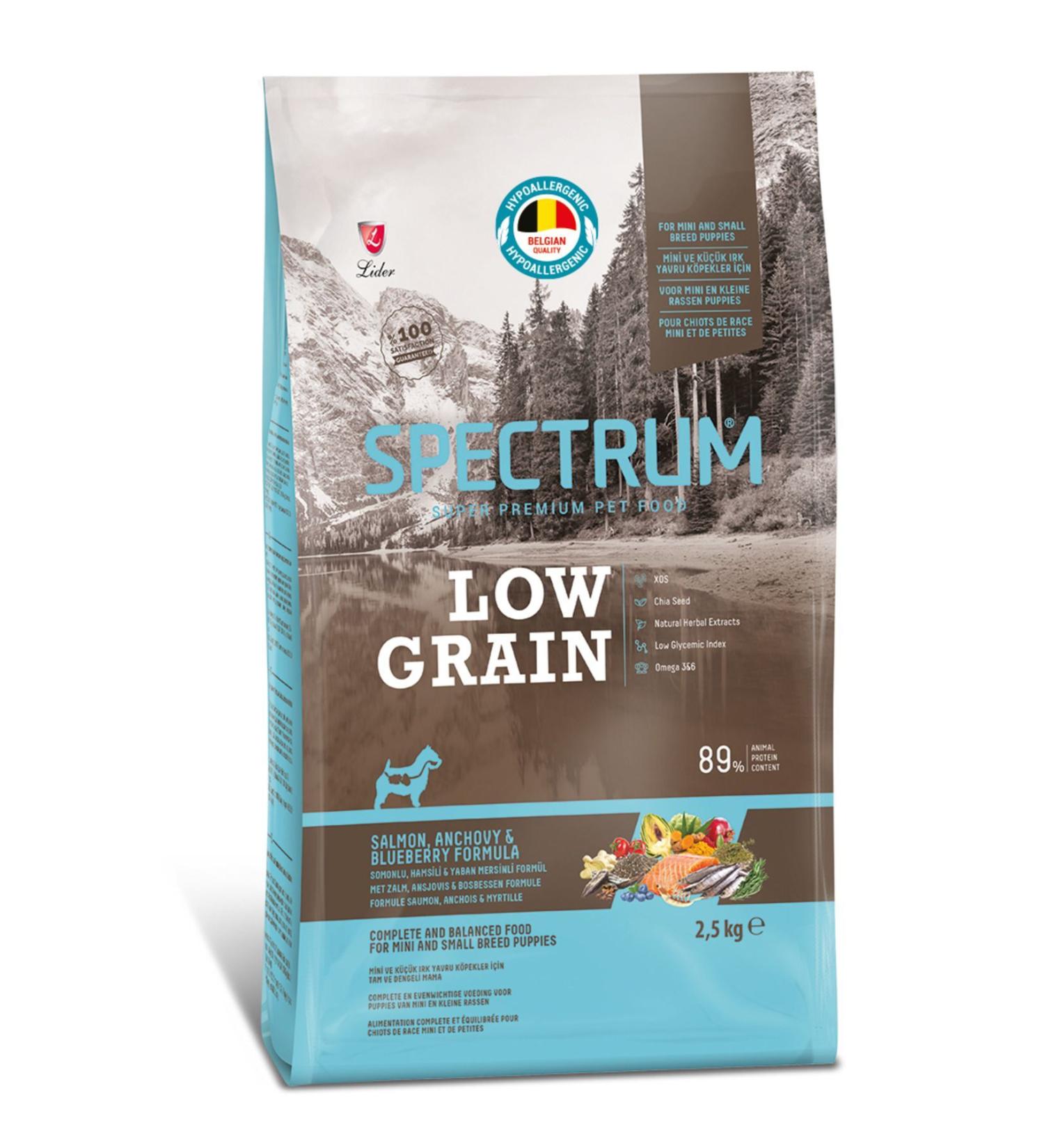 Spectrum Low Graun Salmon&anchovy Formula For Mini And Small Breed Adult Dogs 30/18 2 5 Kg - Buy Online on GoSupps.com