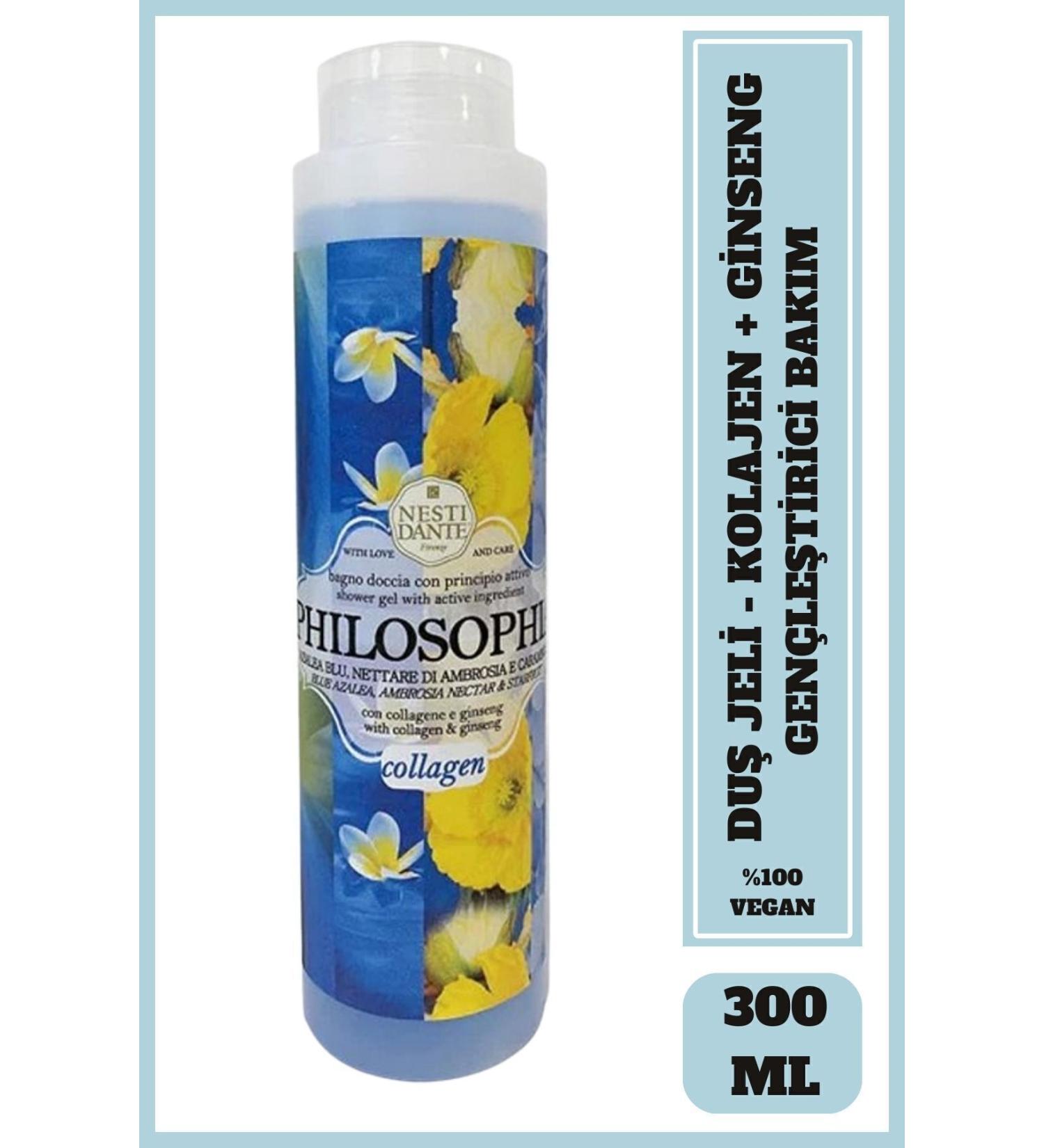 Nesti Dante Philosophia Collagen Shower Gel 300ml | Rejuvenating | Collagen and Ginseng