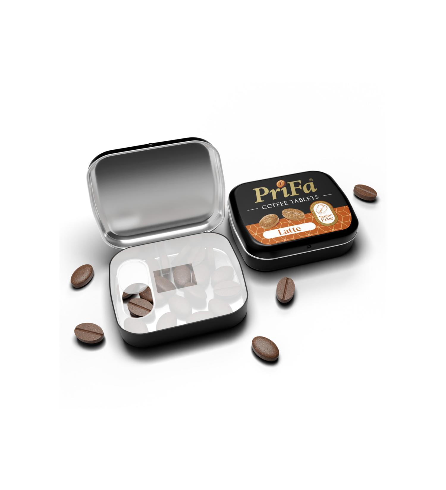prifa Coffee Tablets | Latte | Sugar Free | Vegan | Emergency Coffee | Real Absorbable Coffee - Buy Online on GoSupps.com