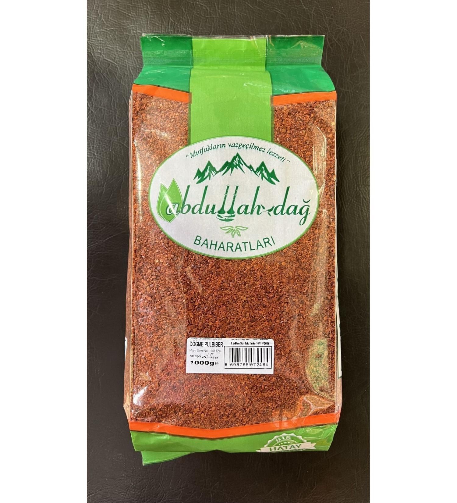 Hac o lu Spice Hatay Local Ground Hot Pepper Flakes 1 Kg / 1000 gr