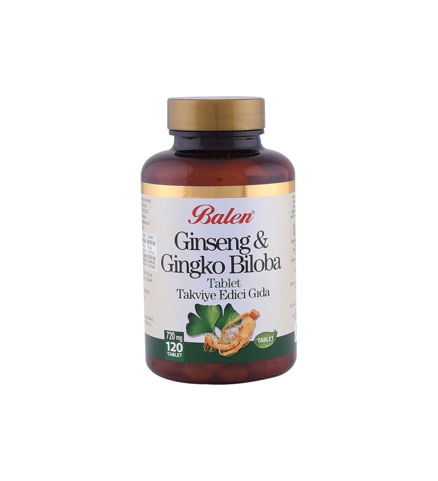 Balen Ginseng & Gingko Biloba Tablet 720Mg 120 Tablets