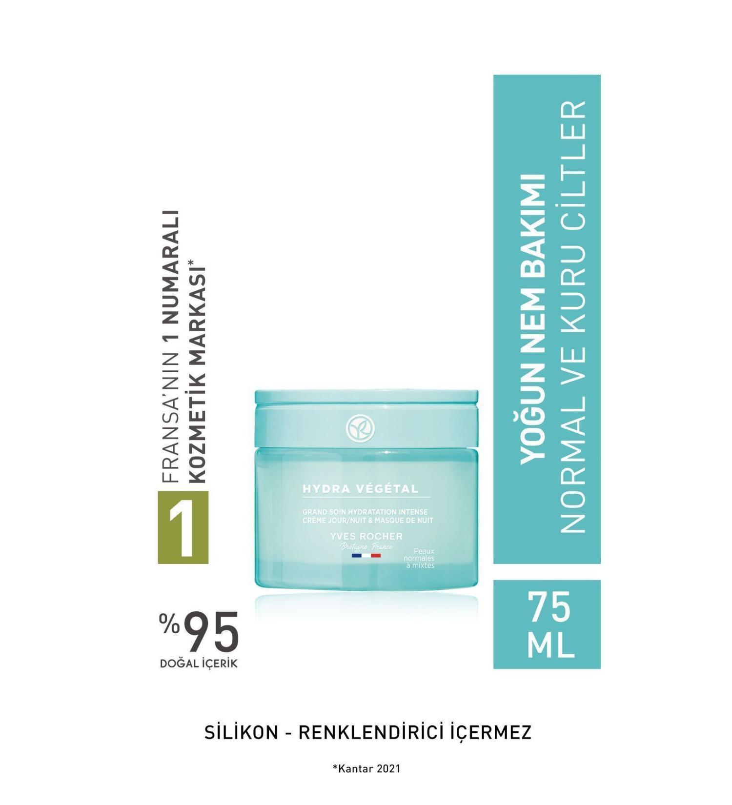 Yves Rocher INTENSIVE MOISTURIZING AND NOURISHING CREAM FOR DRY AND SENSITIVE SKIN - 75 ML D.CENTER530 - Buy Online on GoSupps.com