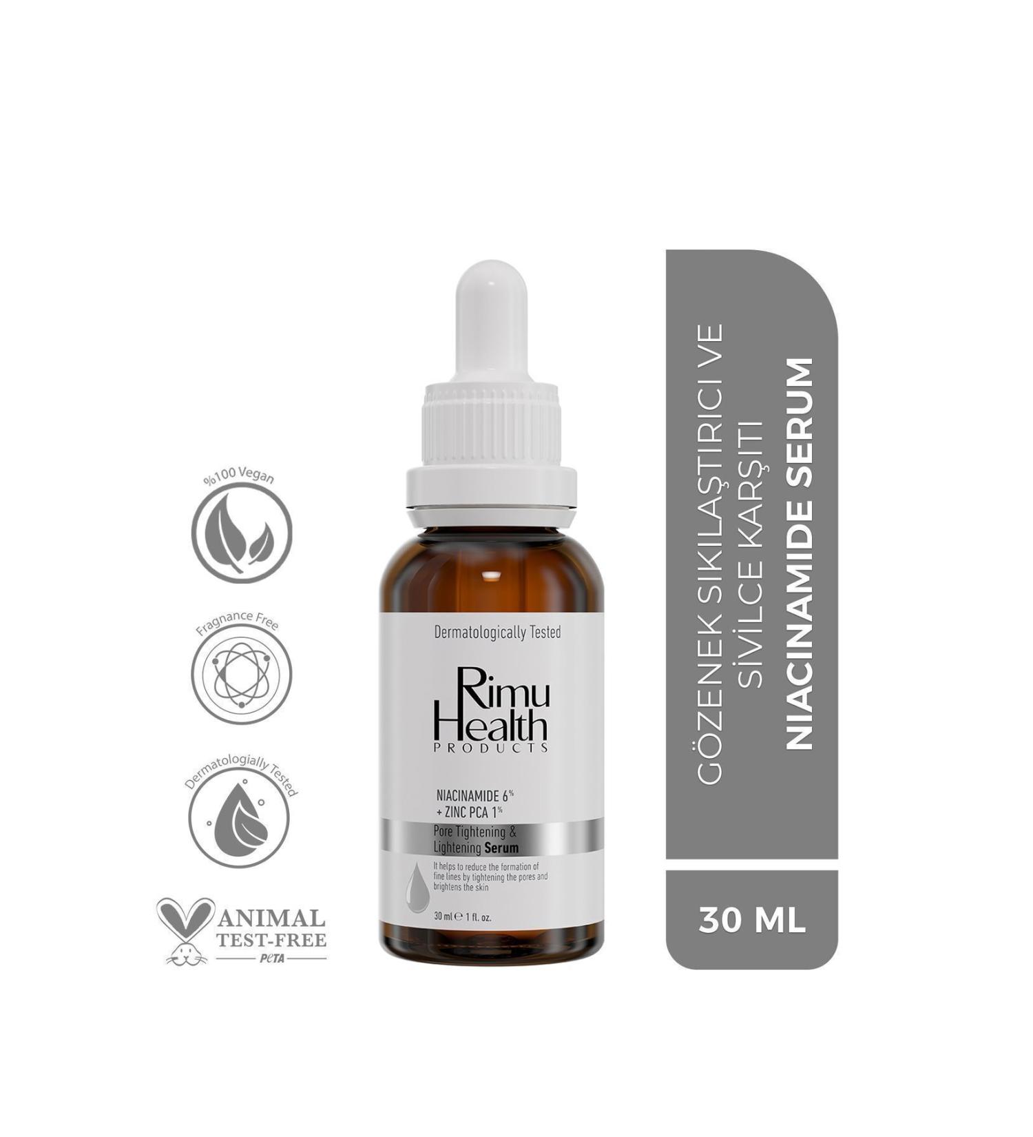 Rimu Health Products Pore Tightening Blackhead And Serum 30ml (niacinamide 6%+zinc Pca) - Buy Online on GoSupps.com