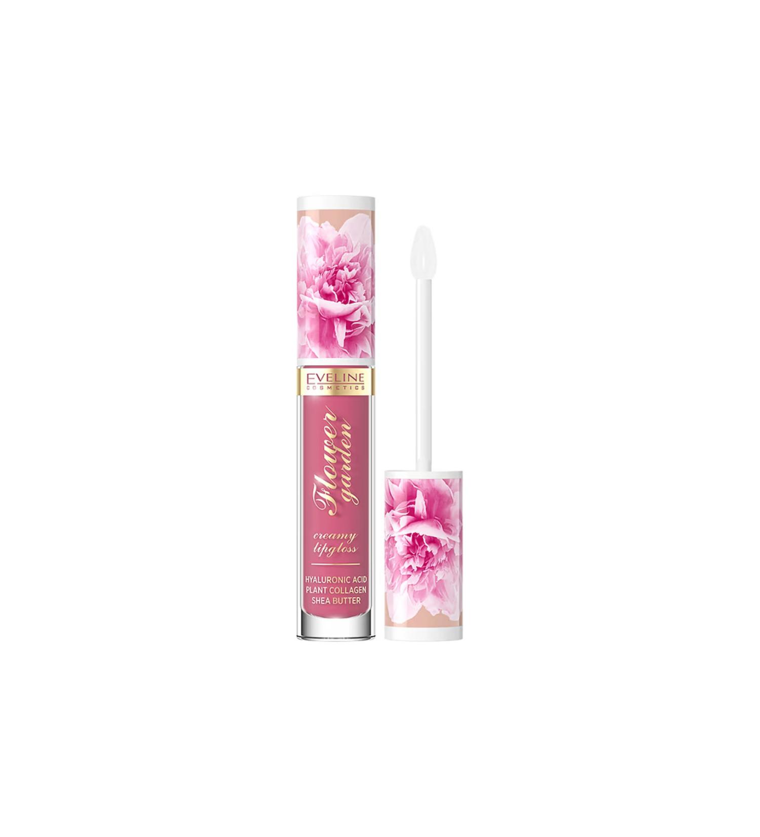 Eveline Cosmetics FLOWER GARDEN LIP GLOSS HYALURONIC ACID LIP GLOSS 4.5ML - Buy Online on GoSupps.com