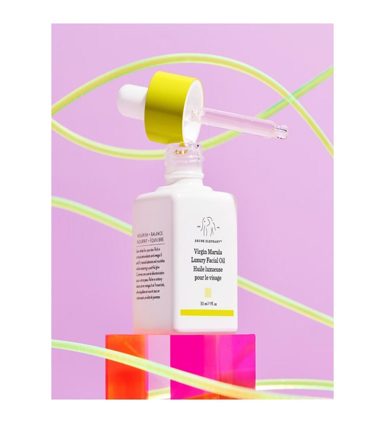 Drunk Elephant Virgin Marula Luxury Facial Oil - Anti-Aging Nourishing Face Oil 30ml