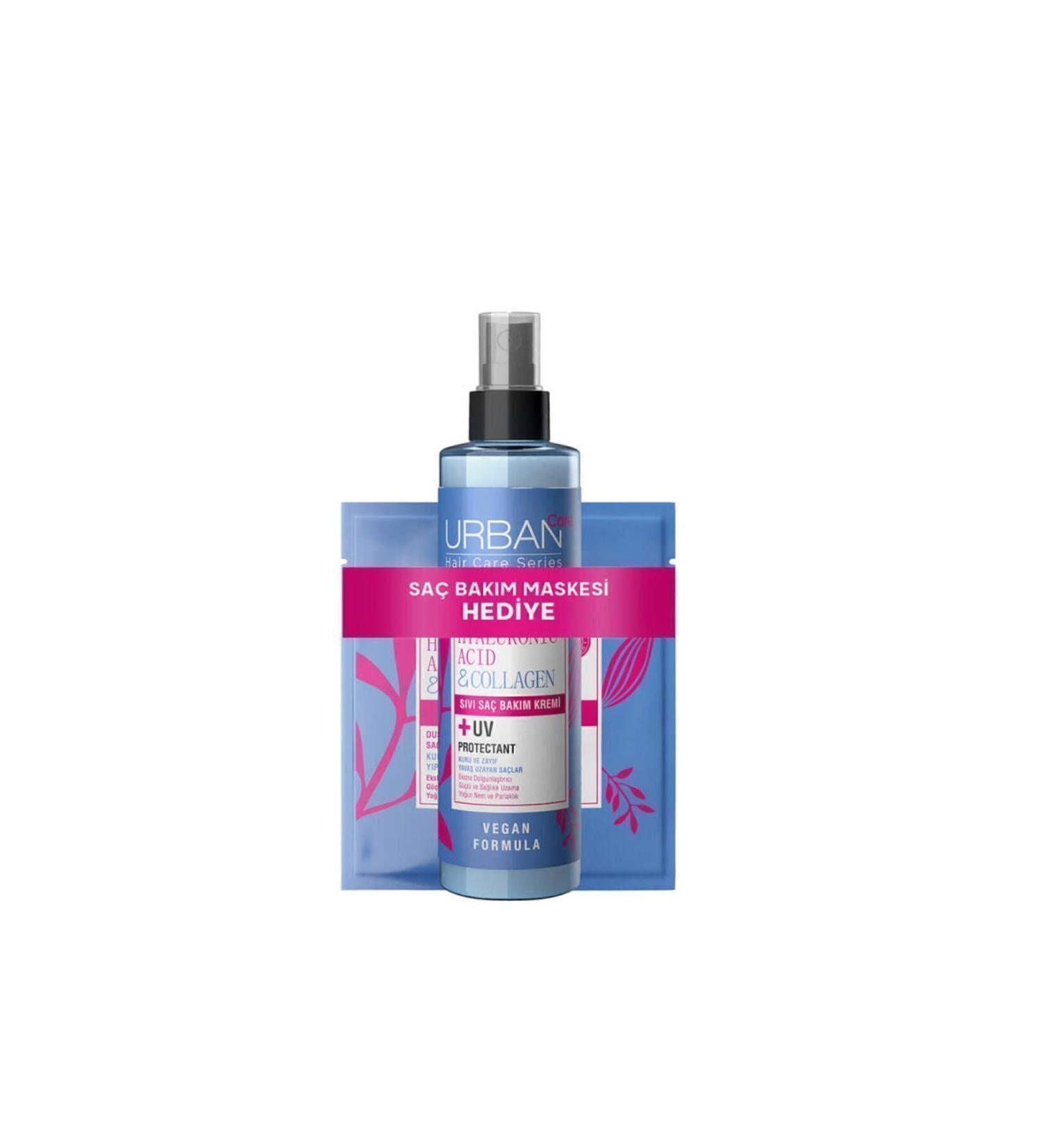 Urban Care Volumizing Moisturizing Liquid Cream for Dry Weak and Dehydrated Hair 200 ml + Mask 50 ml - Buy Online on GoSupps.com