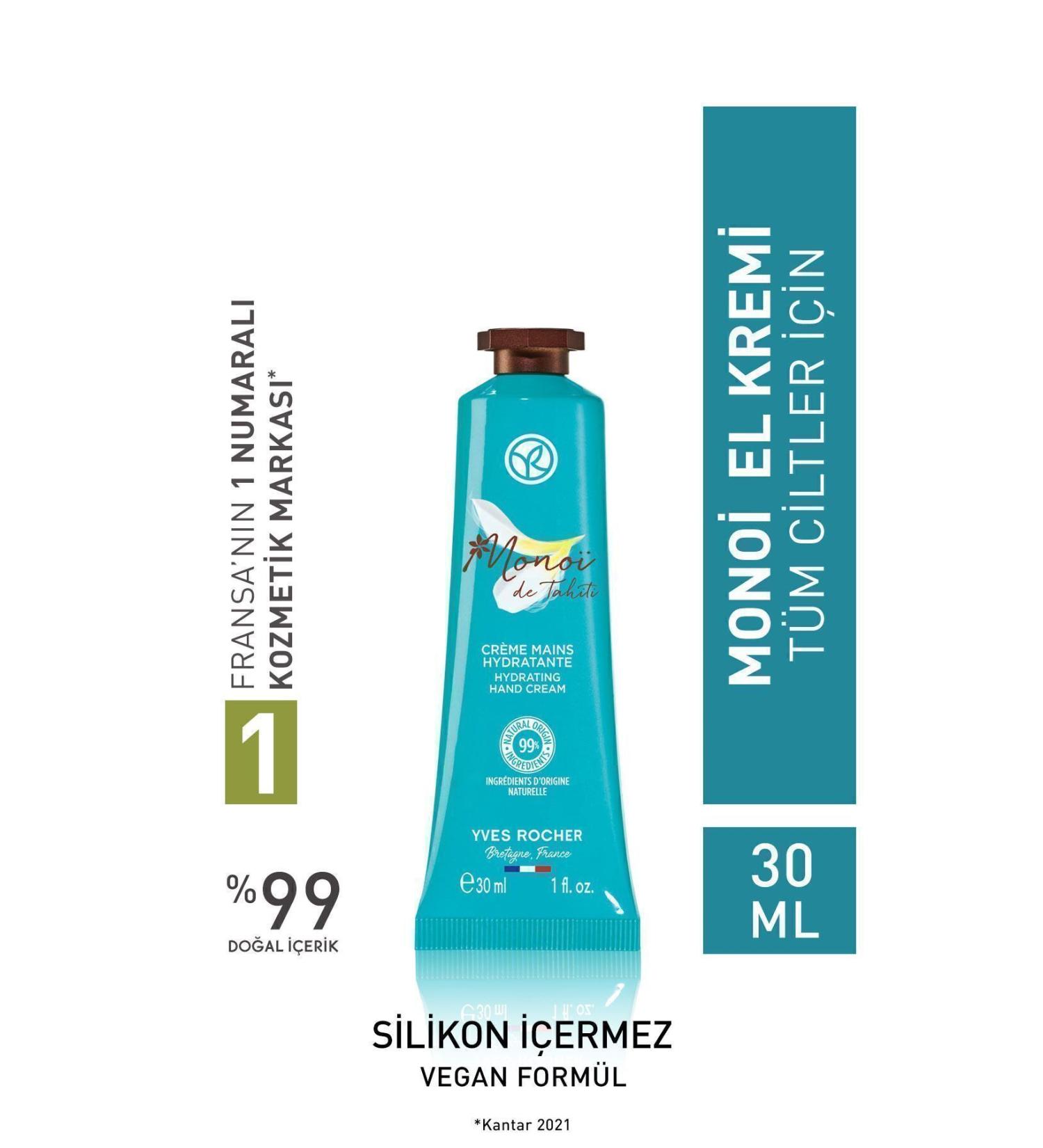 Yves Rocher Monoi Hand Cream-30 ml + Isana Vaseline Intensive Care 125 ml - Buy Online on GoSupps.com