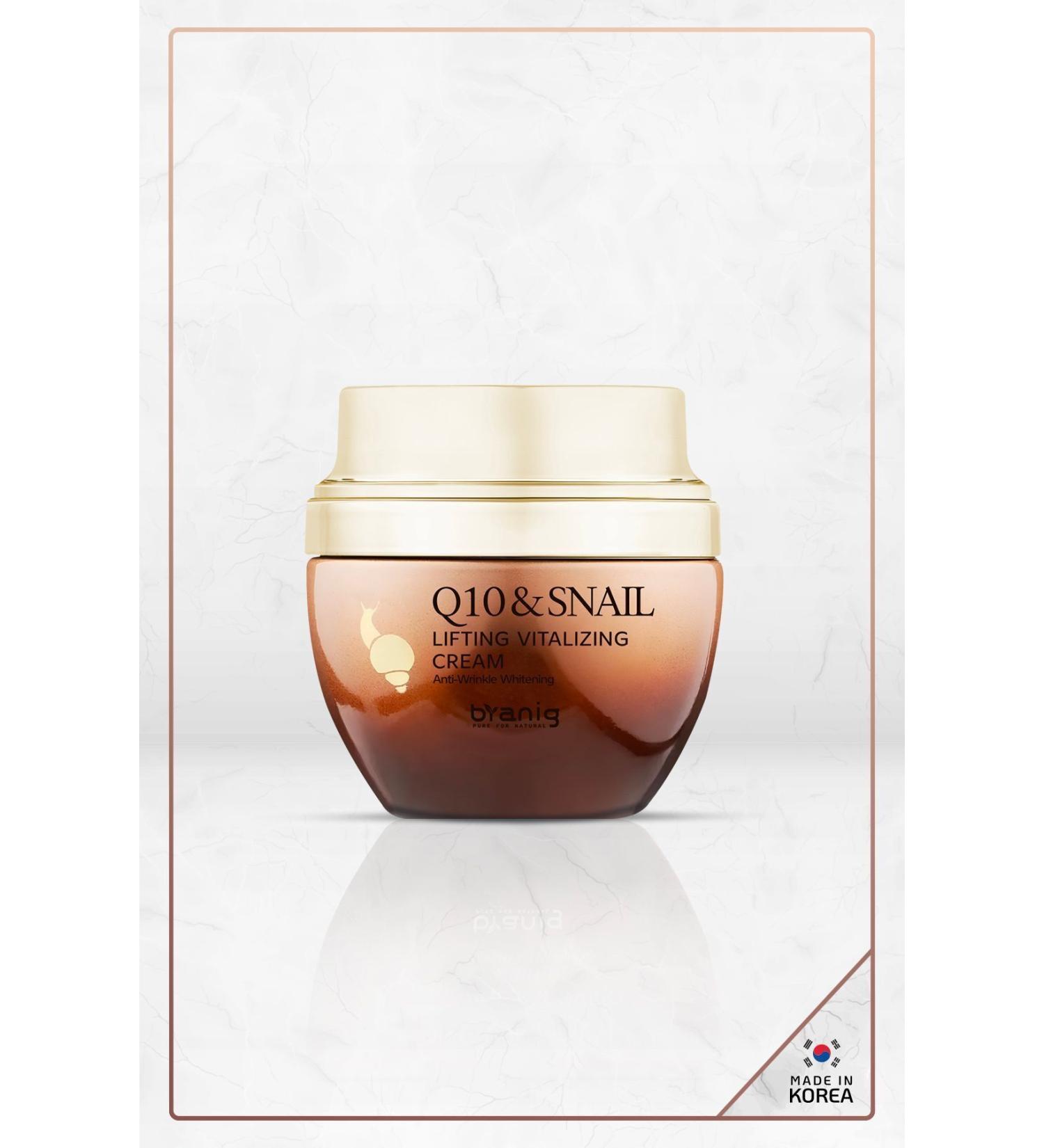 BRANIG Intensive Firming Anti-Aging Q10&snail Lifting Vitalizing Cream Made In Korea - Buy Online on GoSupps.com