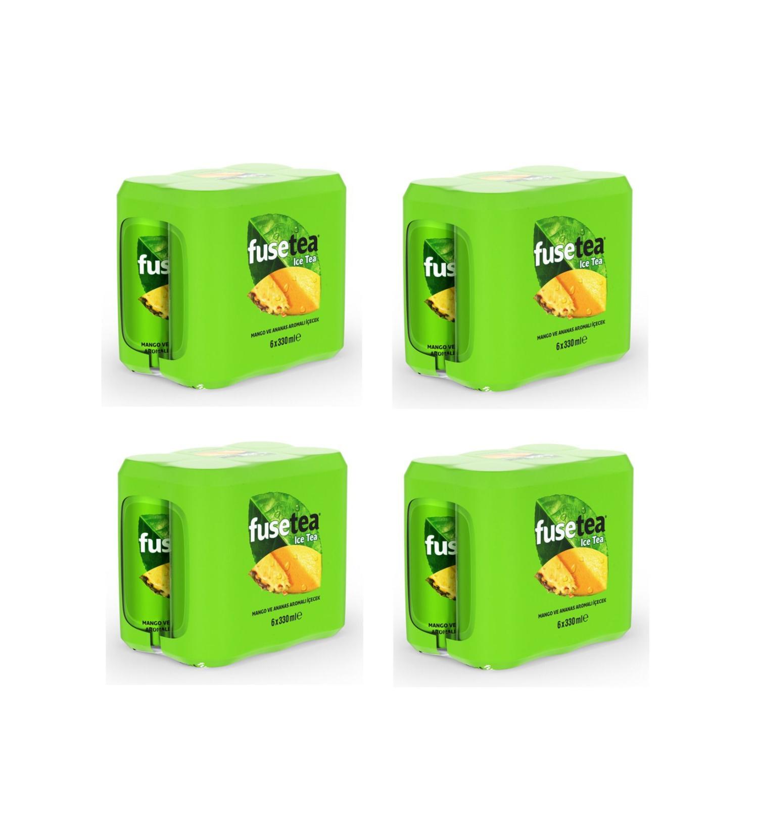 Fuse Tea Mango and Pineapple Flavored Iced Tea 330 Ml X 24 Pieces