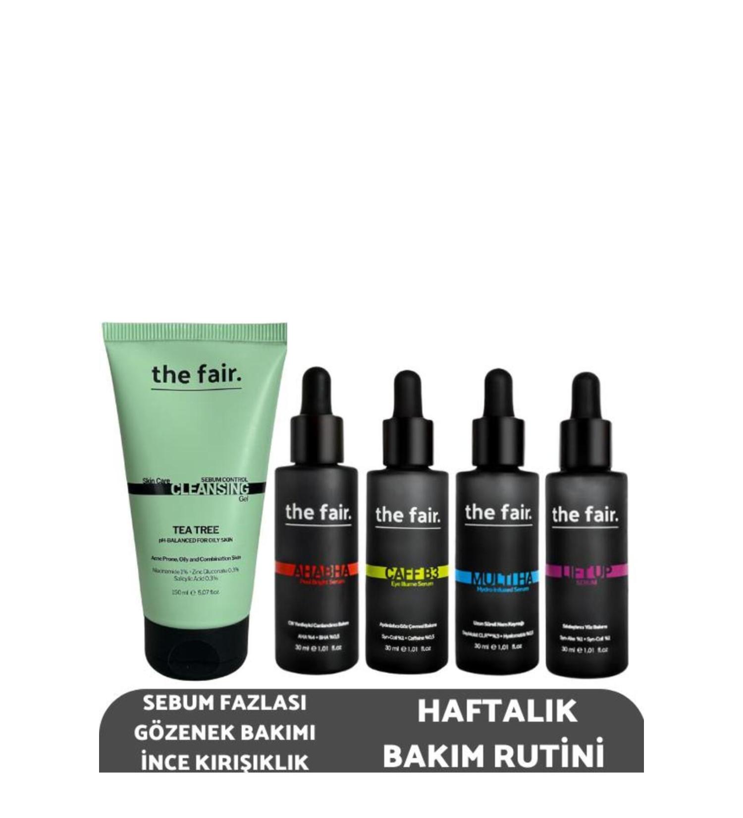 The Fair Excess Sebum Excess Pores Fine Wrinkles Weekly Care Routine - Buy Online on GoSupps.com