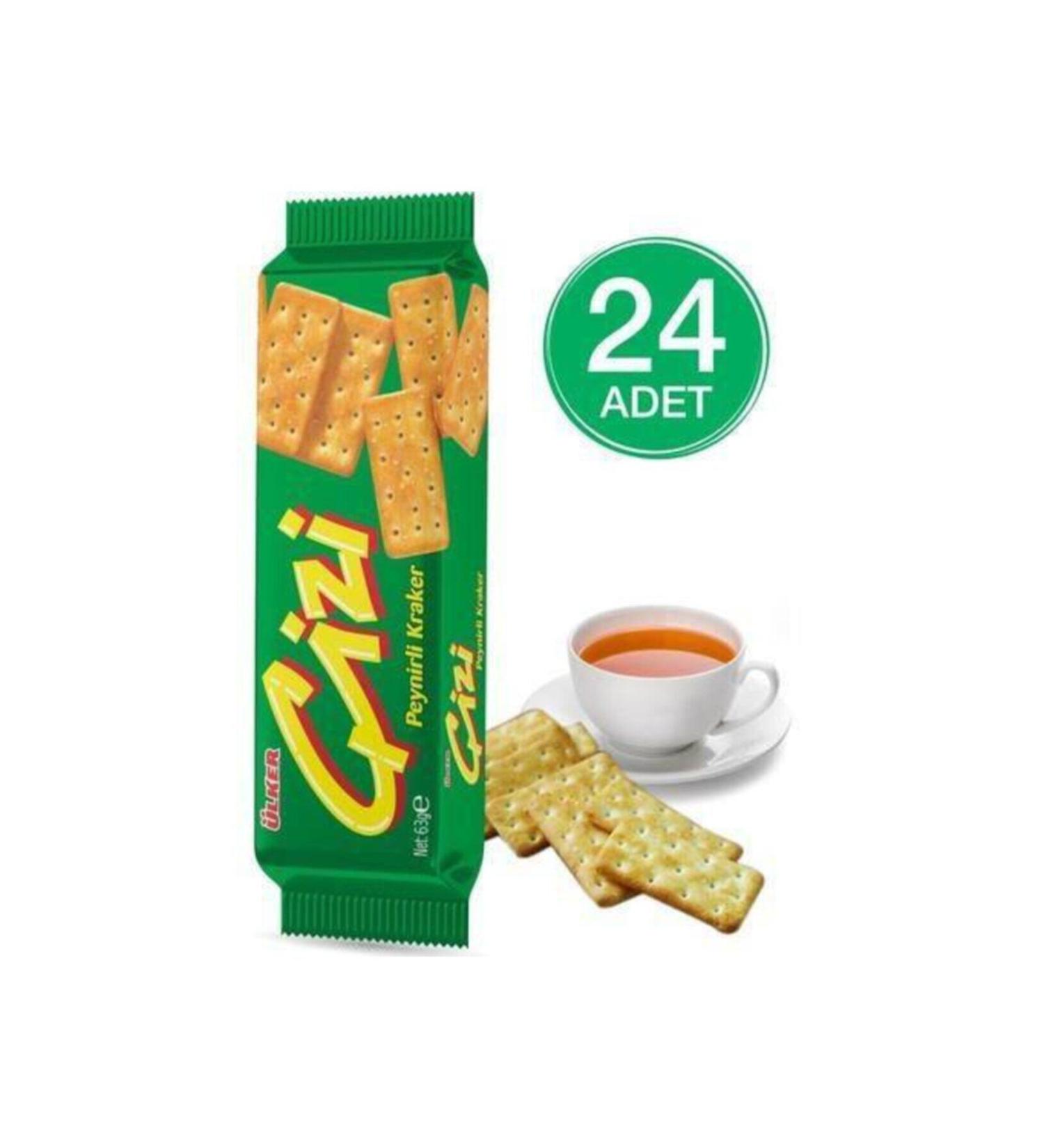Ulker Cizi Cracker Biscuits 70 Gr X 24 Pieces
