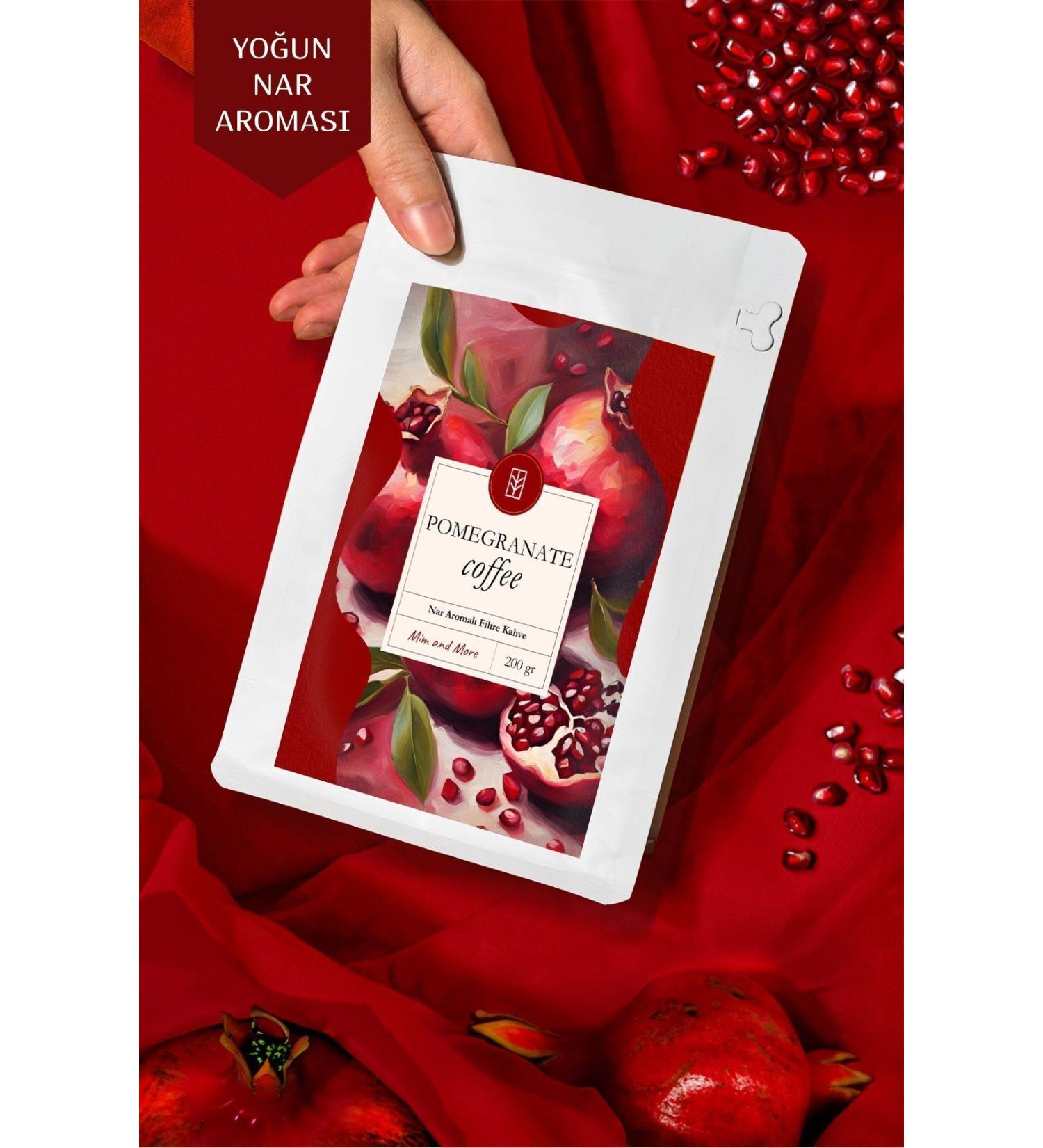 Mim and More Pomegranate Coffee Pomegranate Flavored Filter Coffee 200 Gr - Buy Online on GoSupps.com